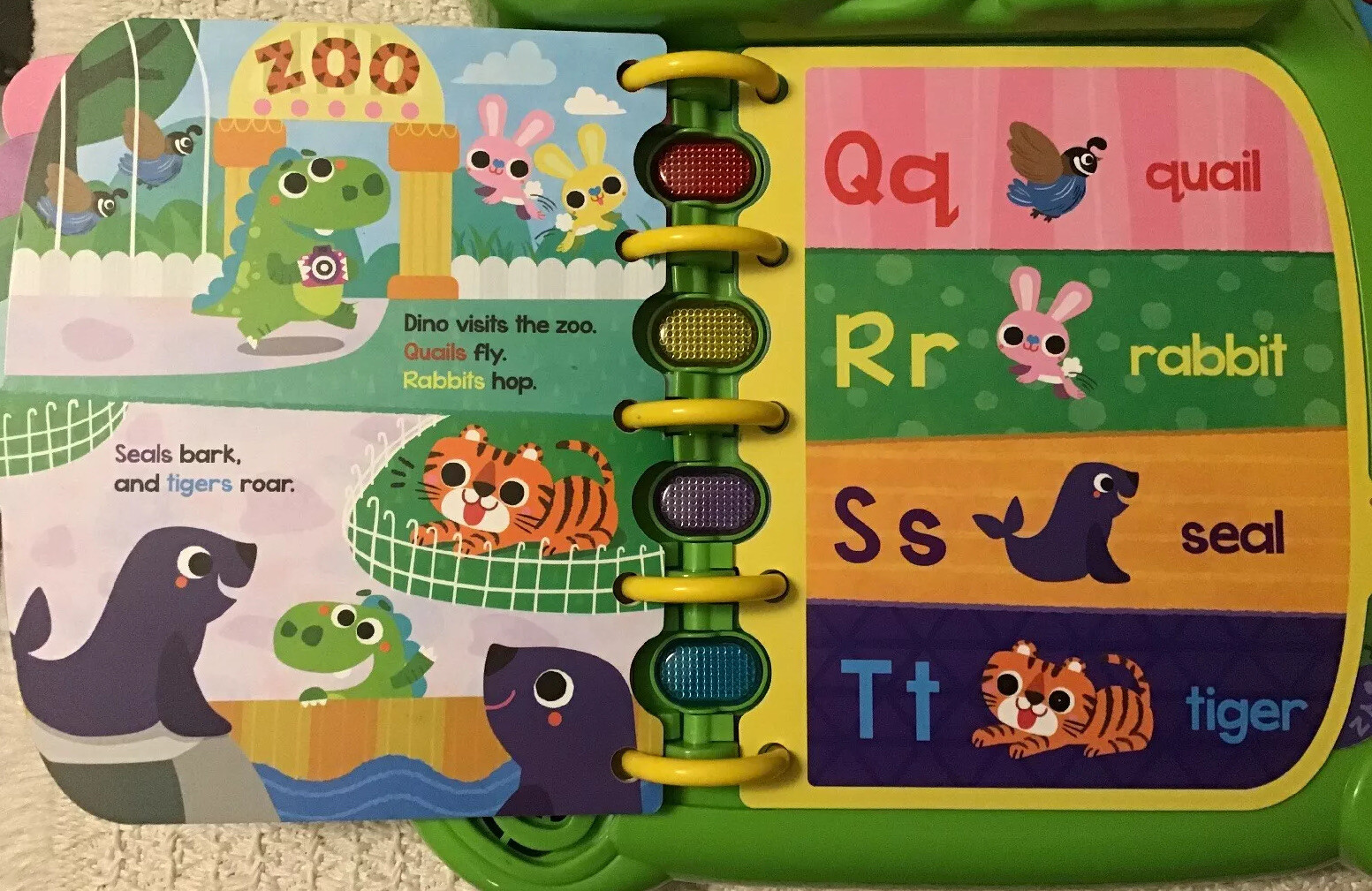 LeapFrog Dino Friends Delightful Day Book – 16 Interactive Pages, Educational