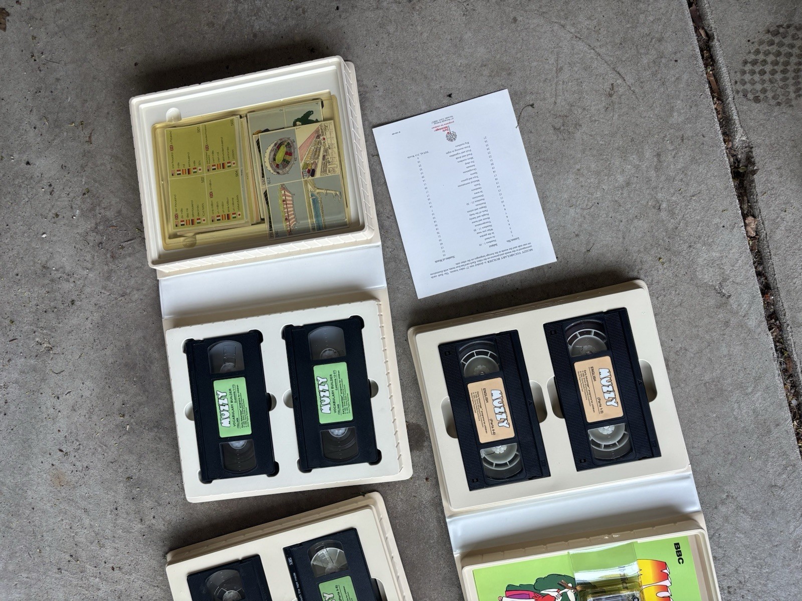 BBC Muzzy Early Advantage Italian Language Learning Program VHS, Tapes Vintage