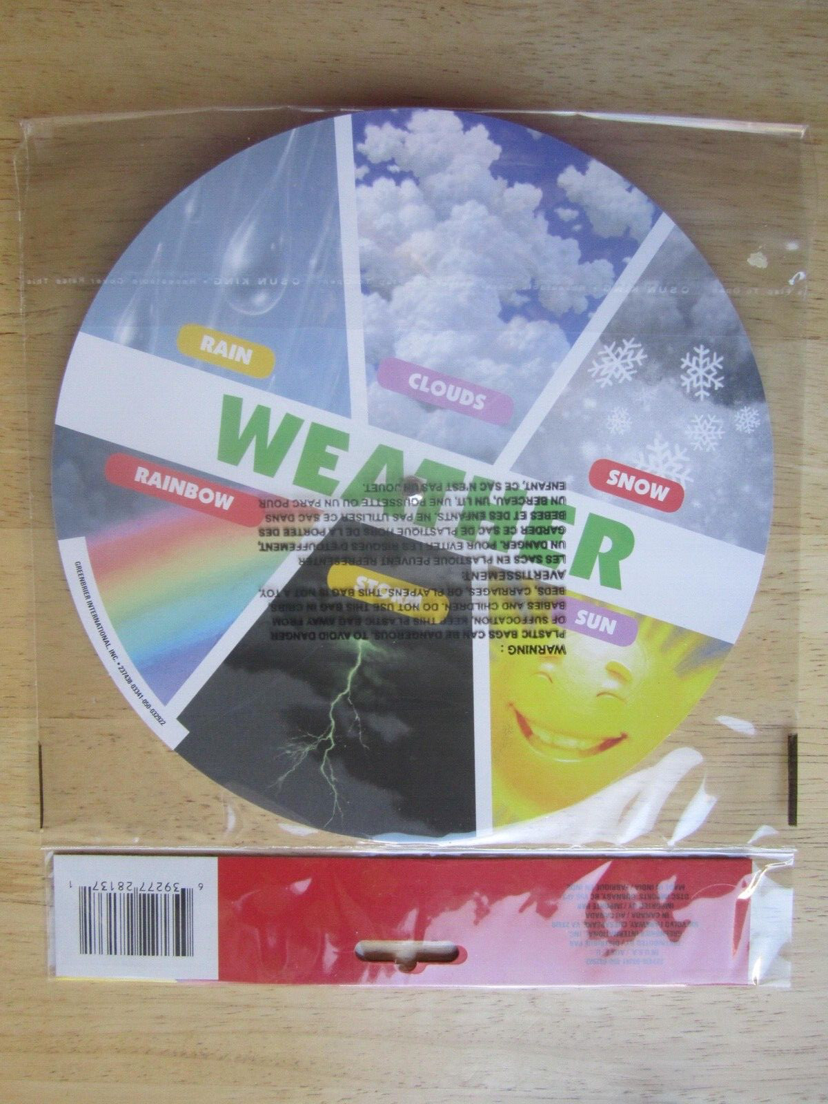 Teaching Tree Educational Spinner 8″ Guide To The Sky Cirrus Stratus Cumulus Pkg