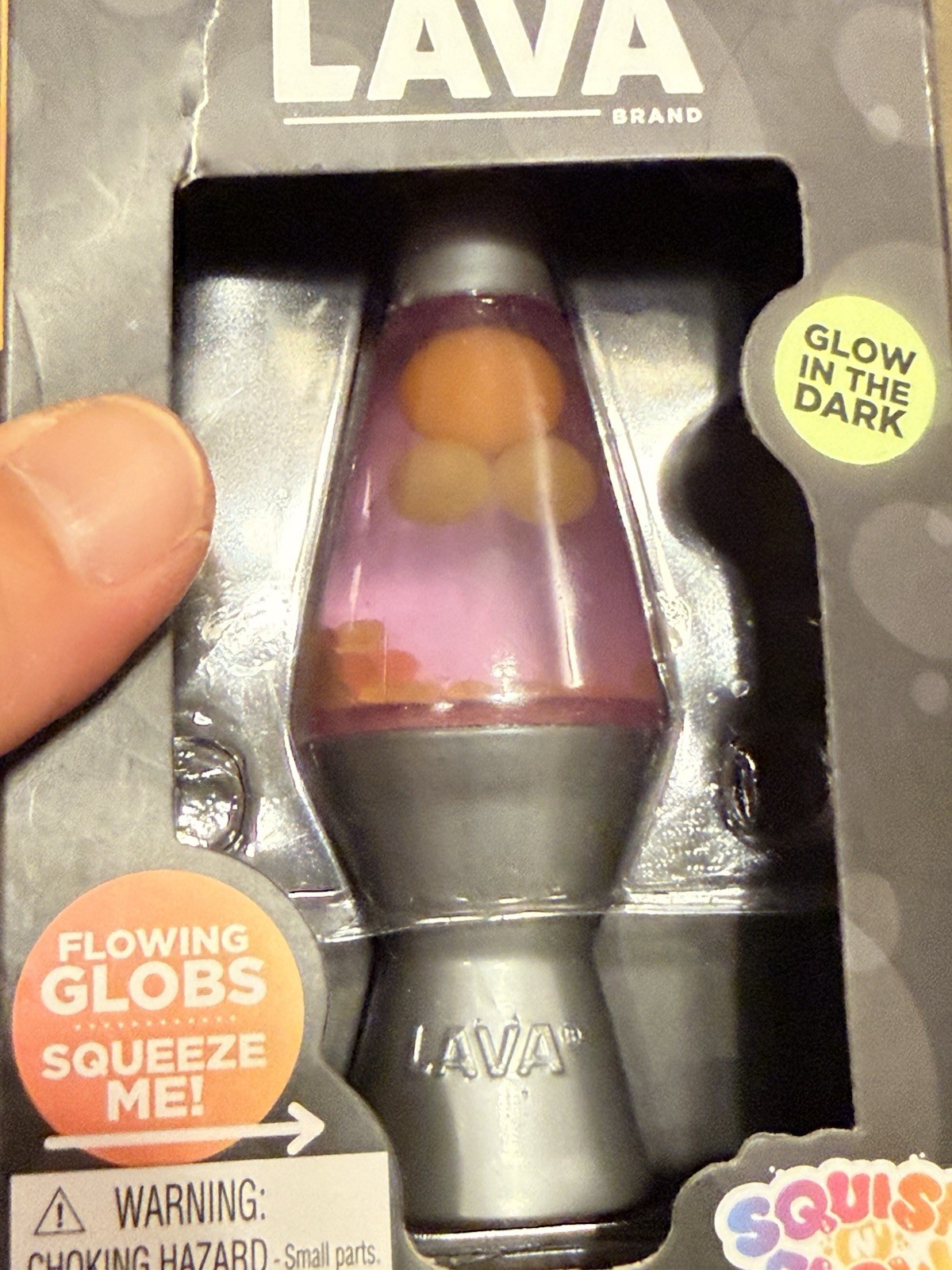 Schylling Lava Squish N Flow Squishy Toy Glow in Dark Lava Lamp TikTok Trend New