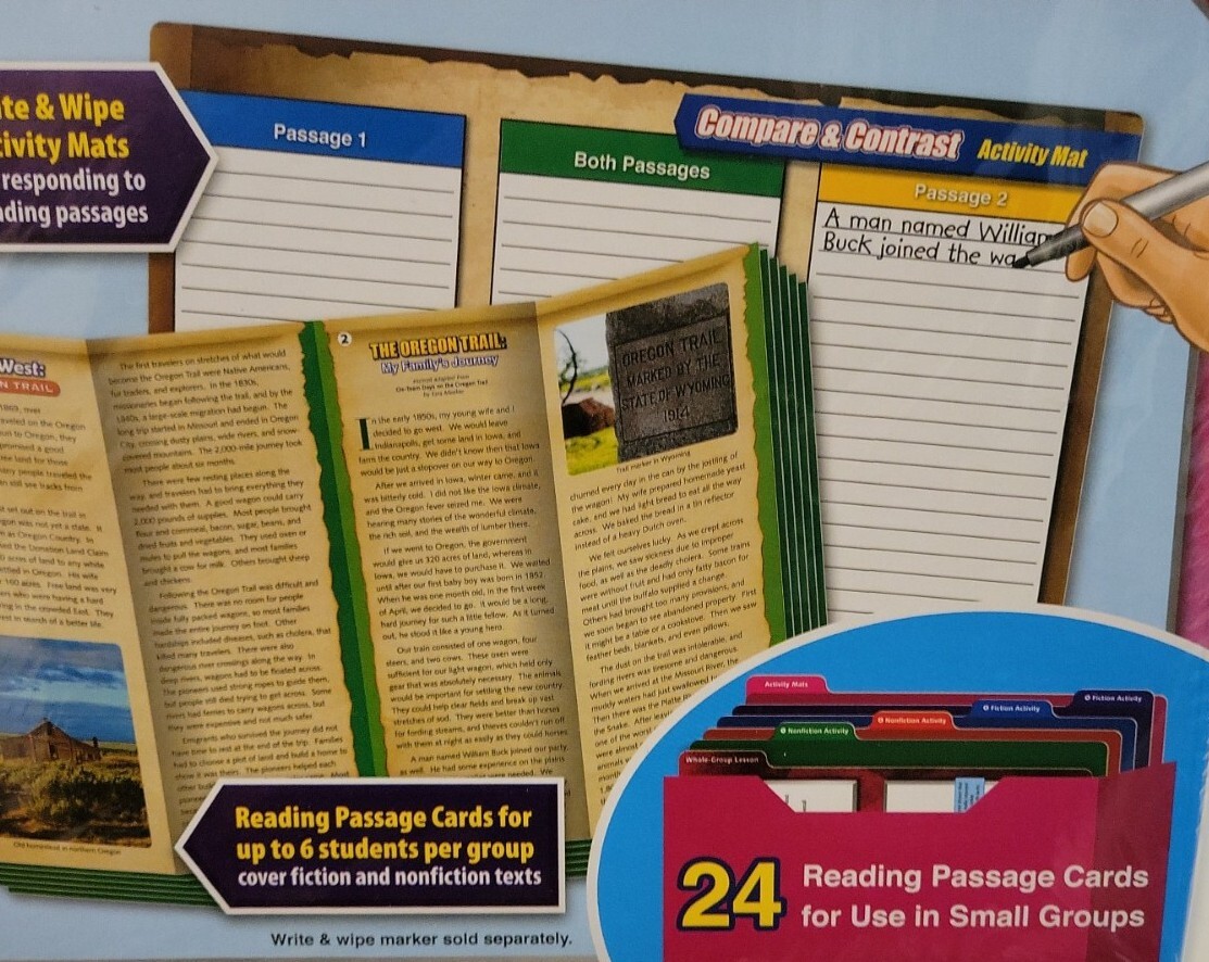 Lakeshore Compare & Contrast Grades 4-5 Finding Evidence Comprehension Kit