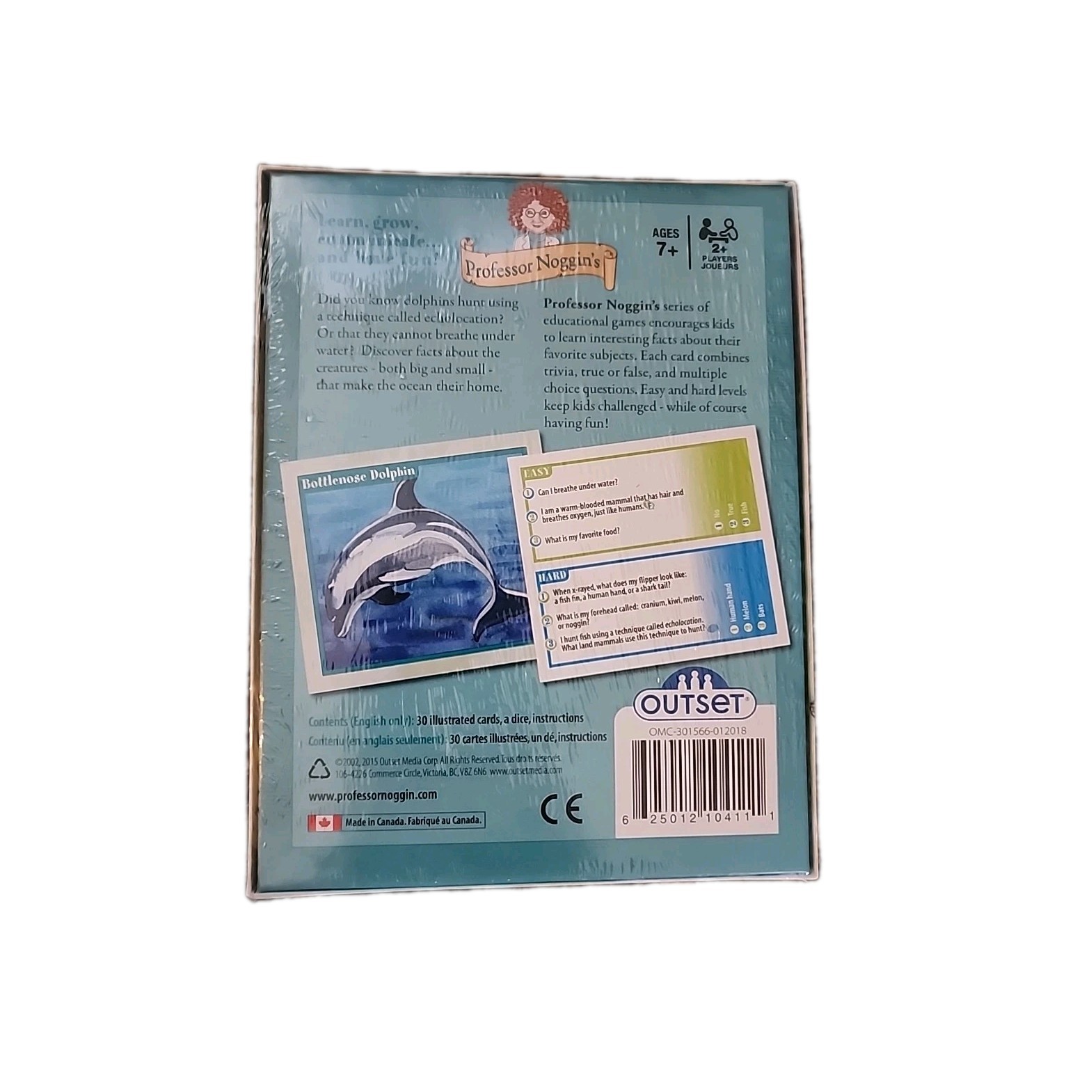 Outset Media Professor Noggin Life In The Ocean Card Game Trivia Educational