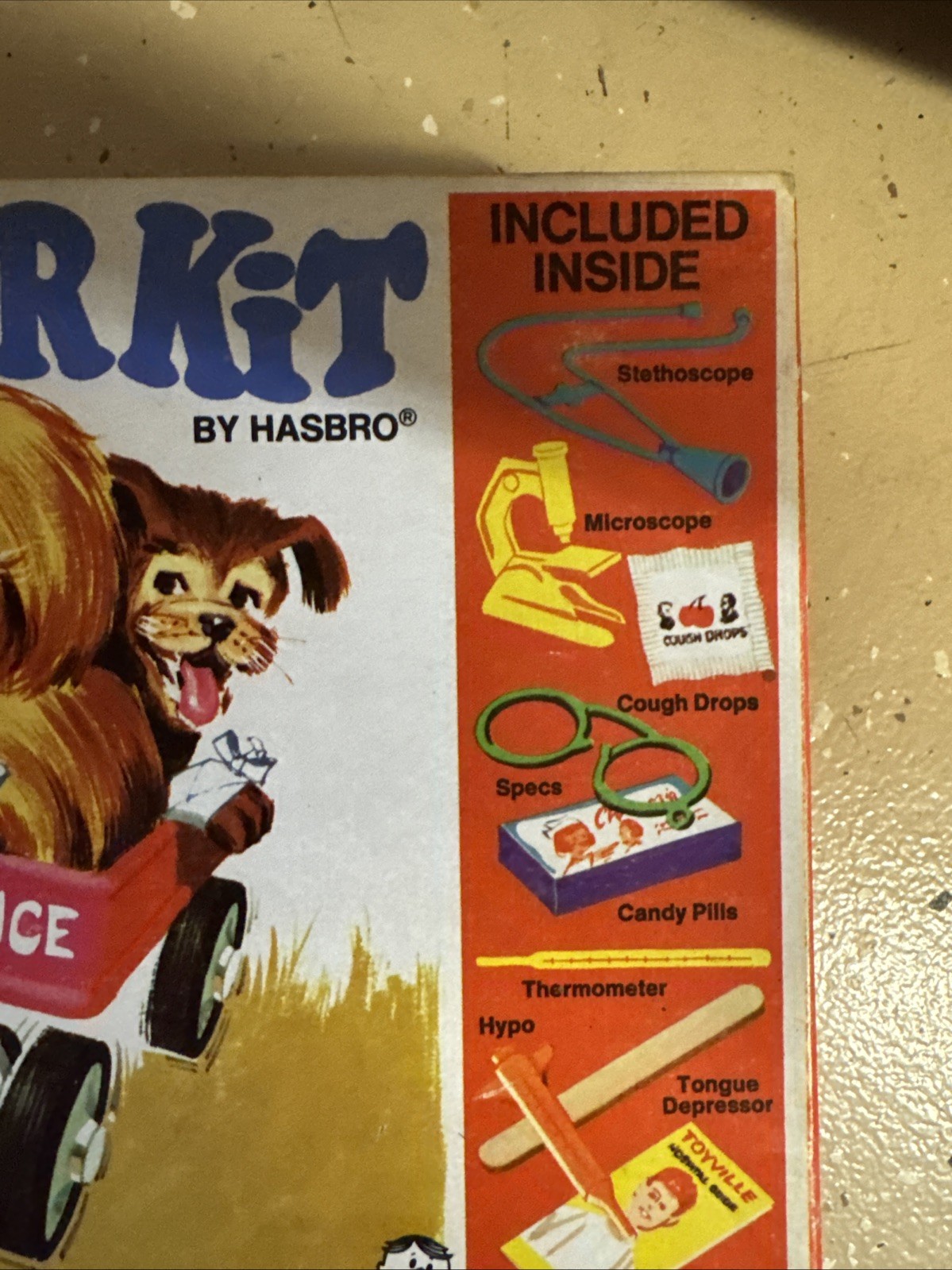 Junior Doctor Kit Box Hasbro 1967 Rare Box Cover Toy