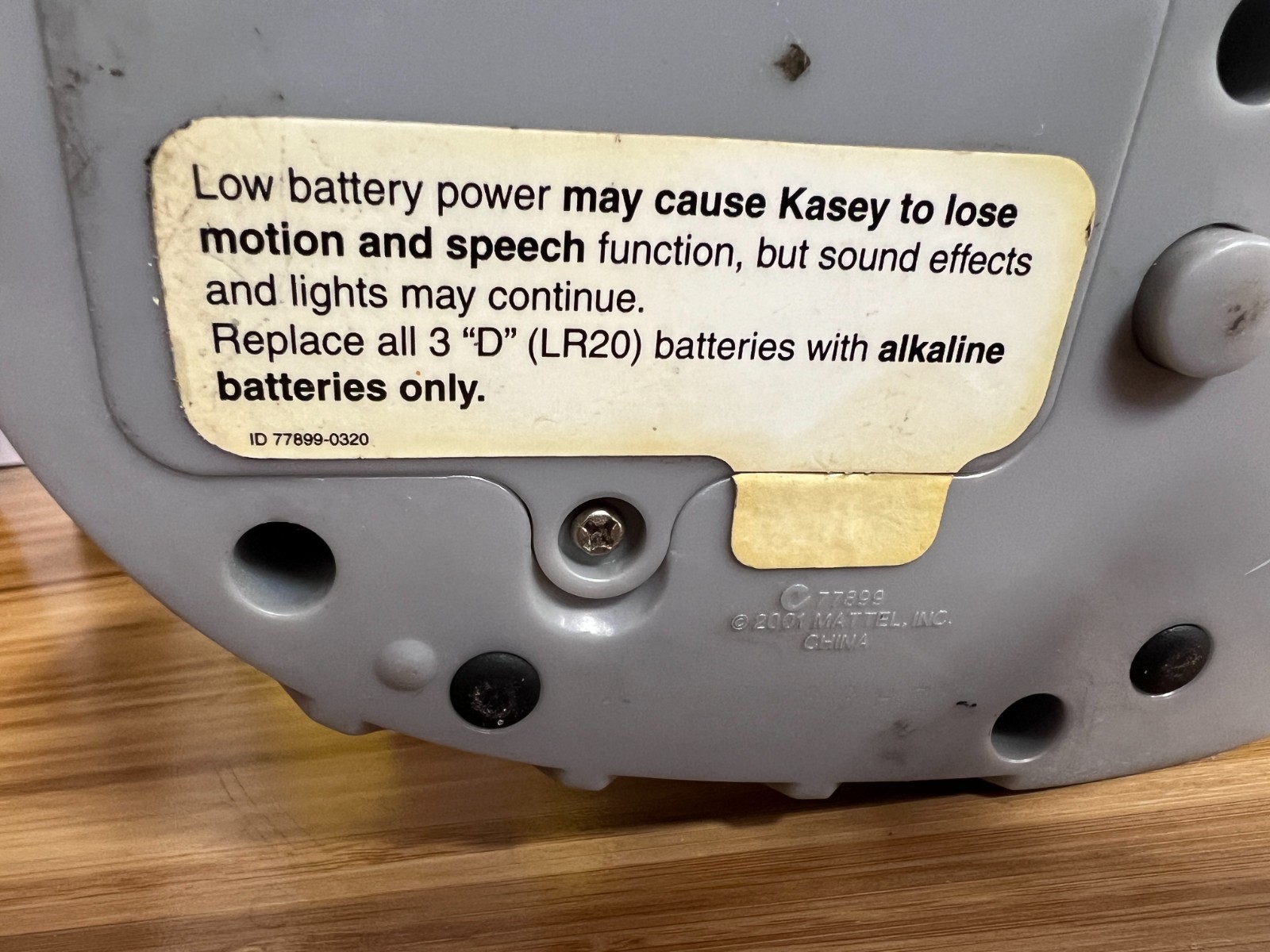 Fisher Price Kasey the Kinderbot Learning System Robot