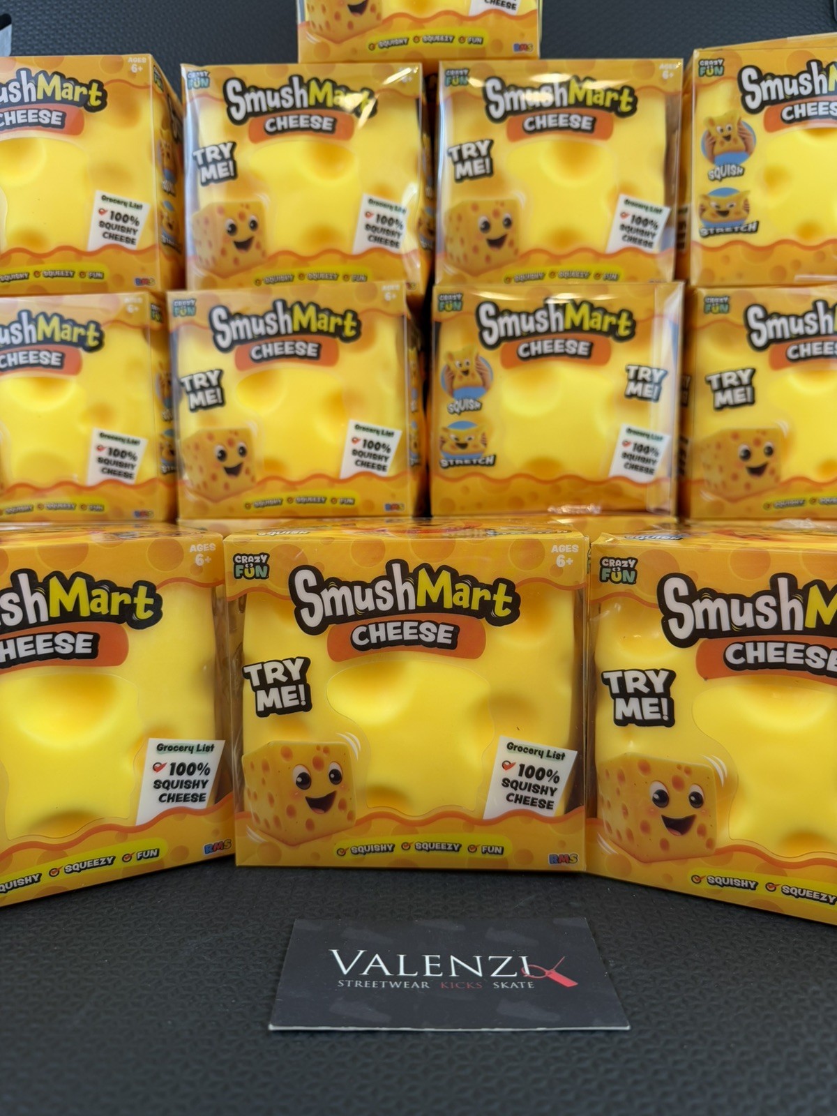 RMS Crazy Fun SmushMart Cheese Squishy Squeezy Stretch Sensory Toy TIK TOK VIRAL
