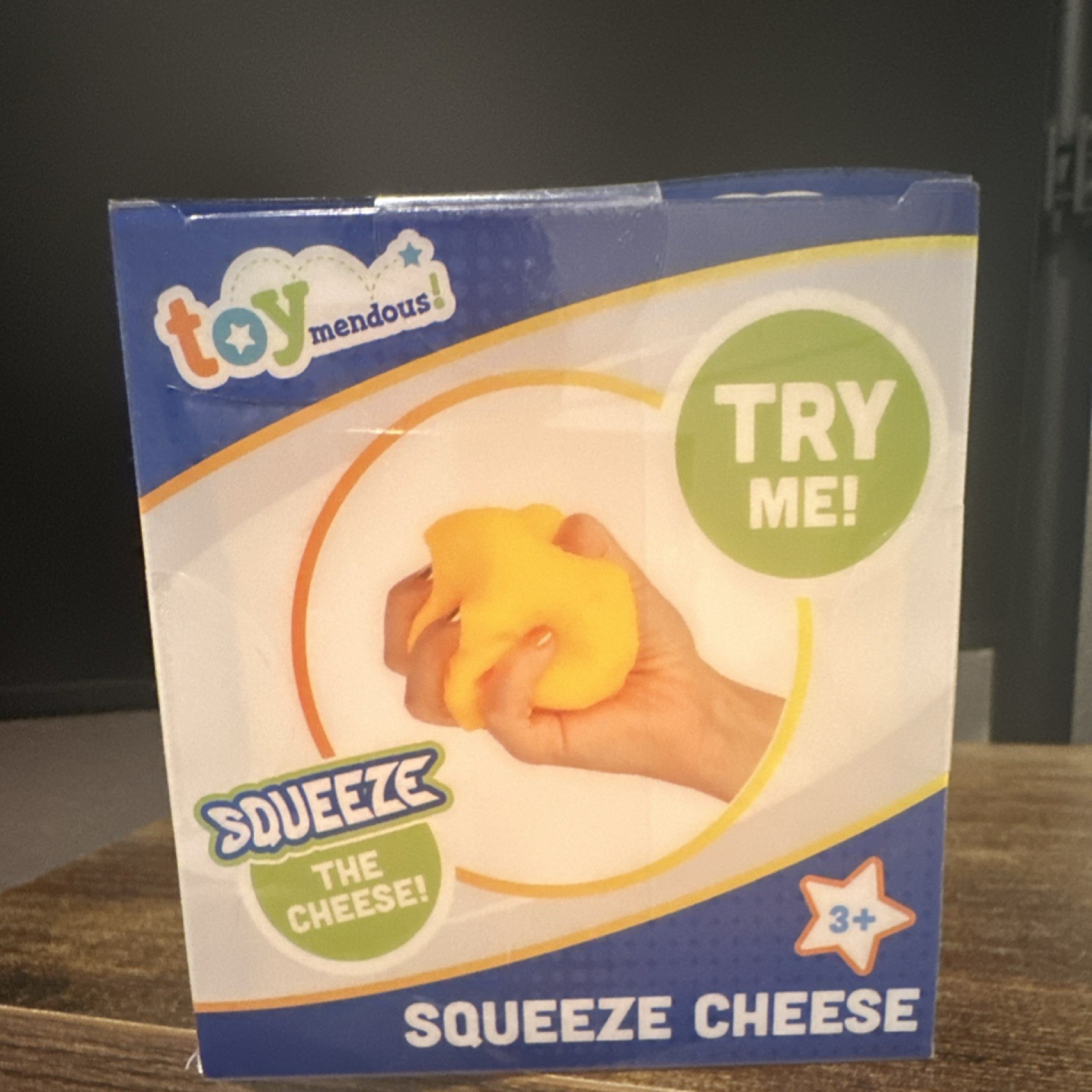 Toymendous Squeeze Cheese Tactile Squeeze Toy Yellow 3-7 Years 2025