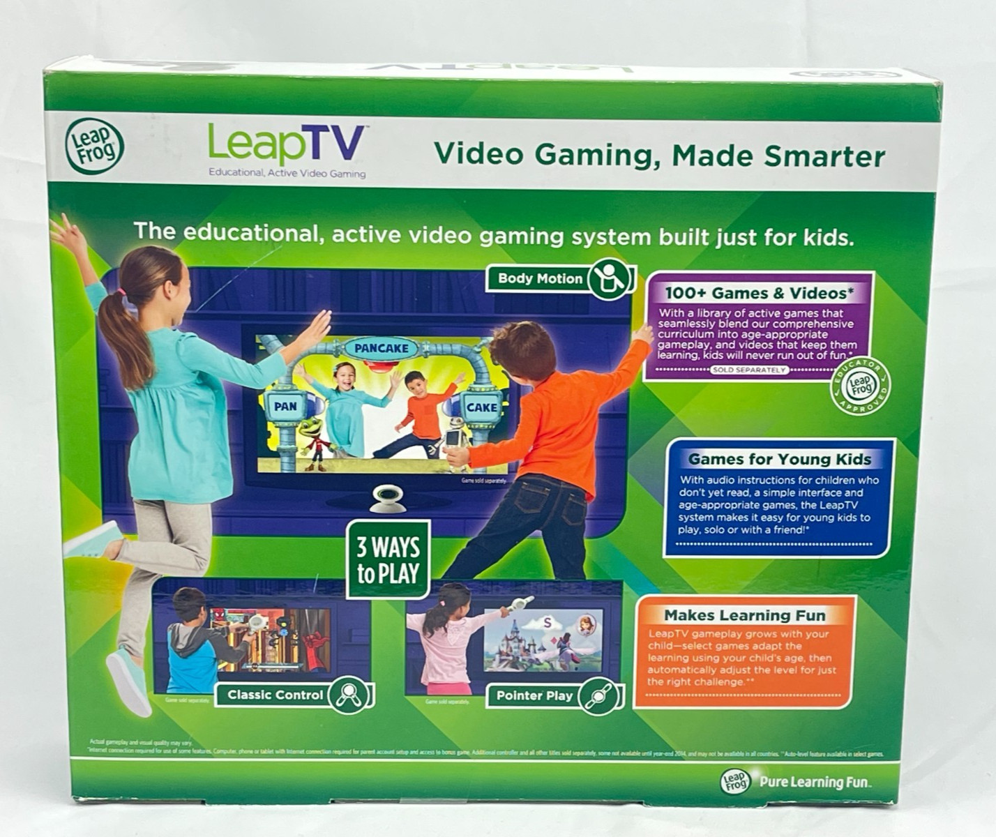 Leap Frog Leapfrog LeapTV Educational Active Video Gaming System New