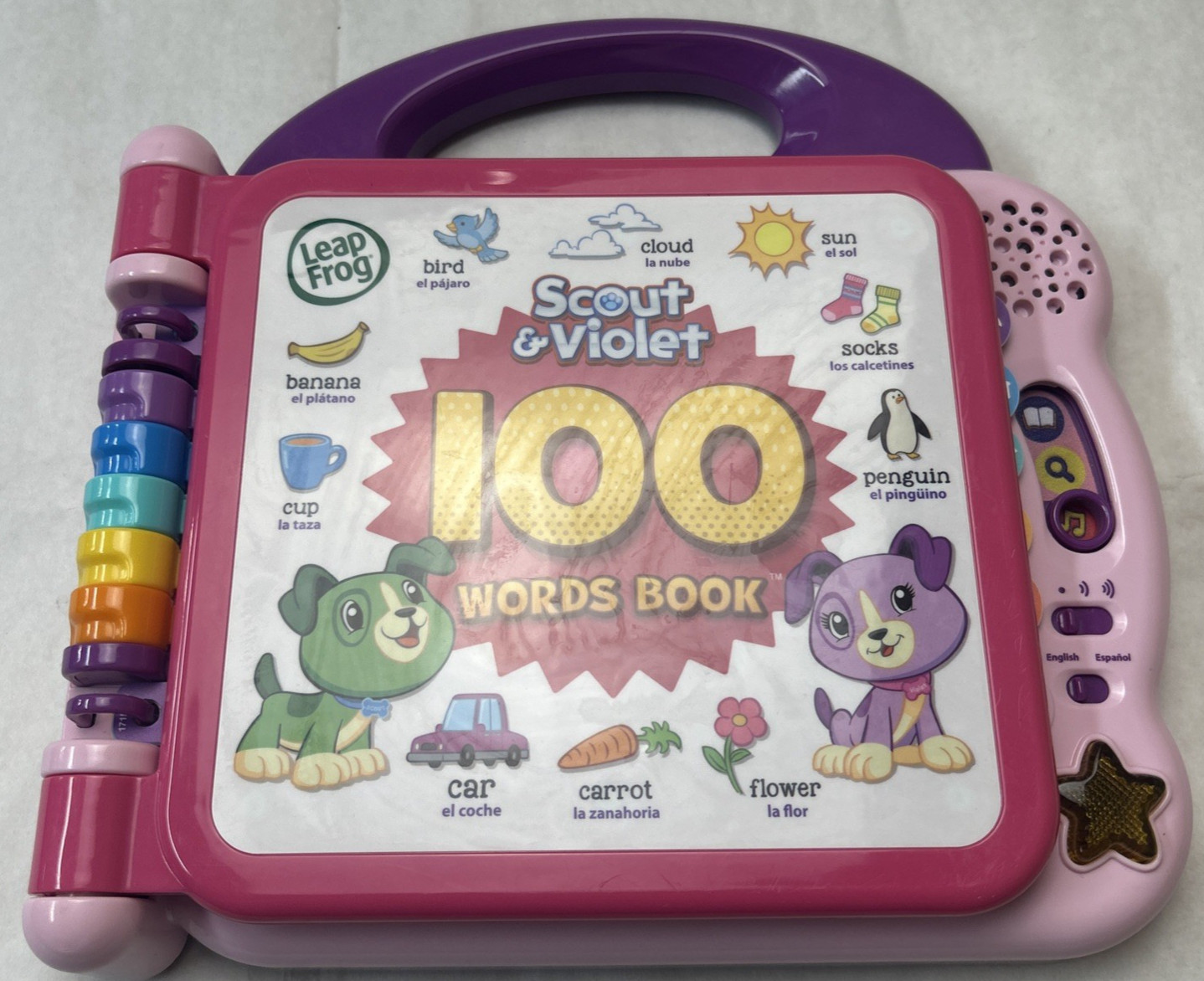 LeapFrog Scout & Violet 100 Words Interactive Baby Book Learning Toy Preschool
