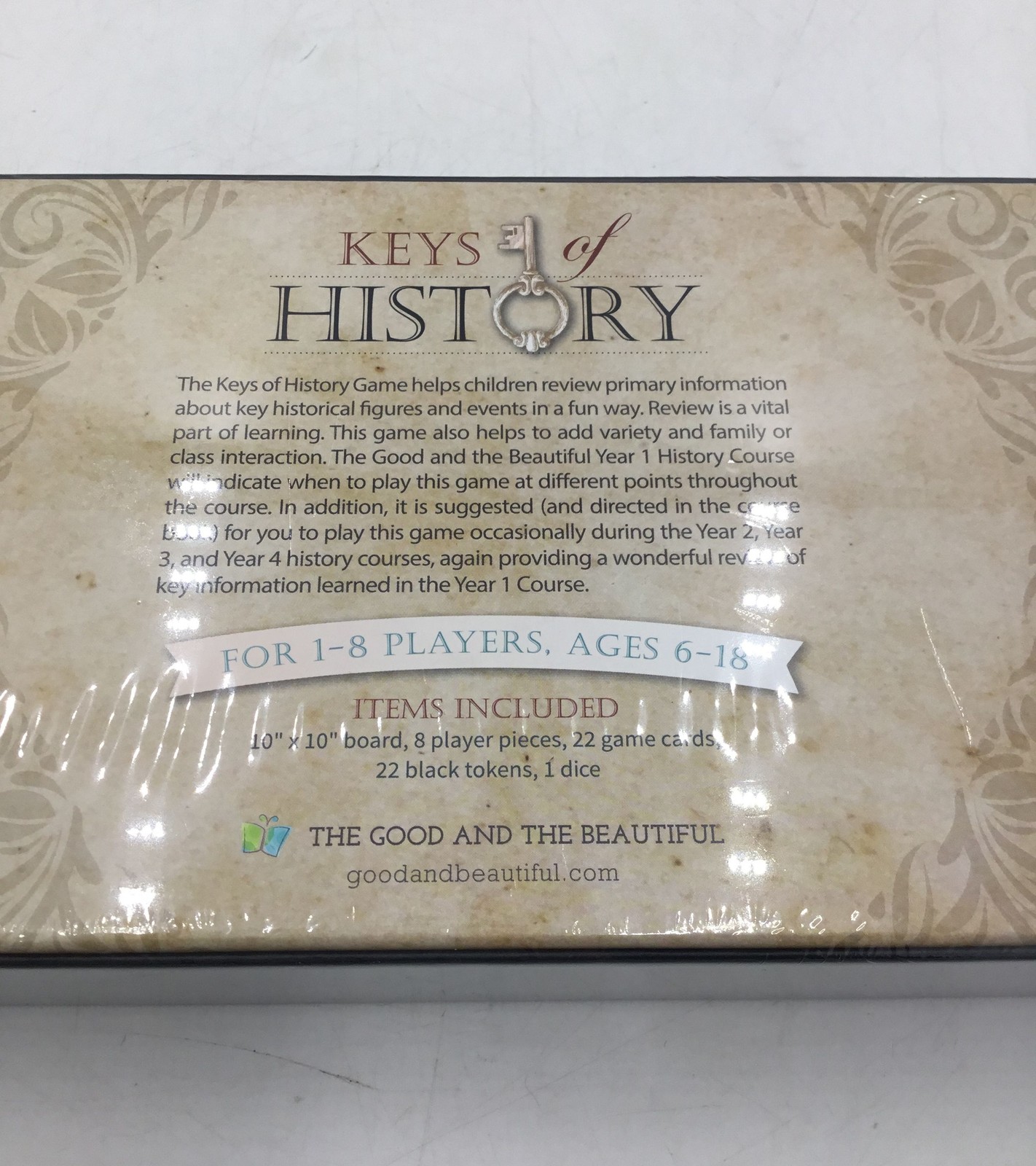 The Good and the Beautiful Keys of History Year 1 Course Curriculum Game New