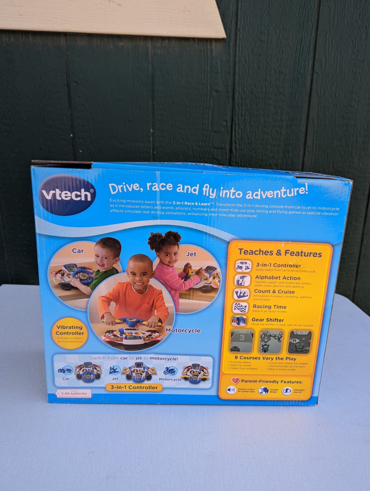 VTech 3-in-1 Race and Learn – 2013 – New in Box Ages 3-6
