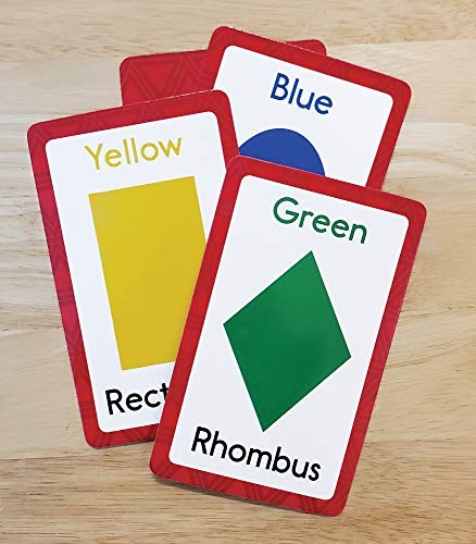 Carson Dellosa – Colors and Shapes Flash Cards – 54 Cards for Toddler /