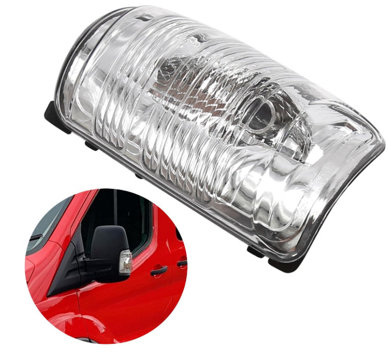Pair Side Mirror Turn Signal Light Lens For Ford Transit  T150 250 350 2015-2021