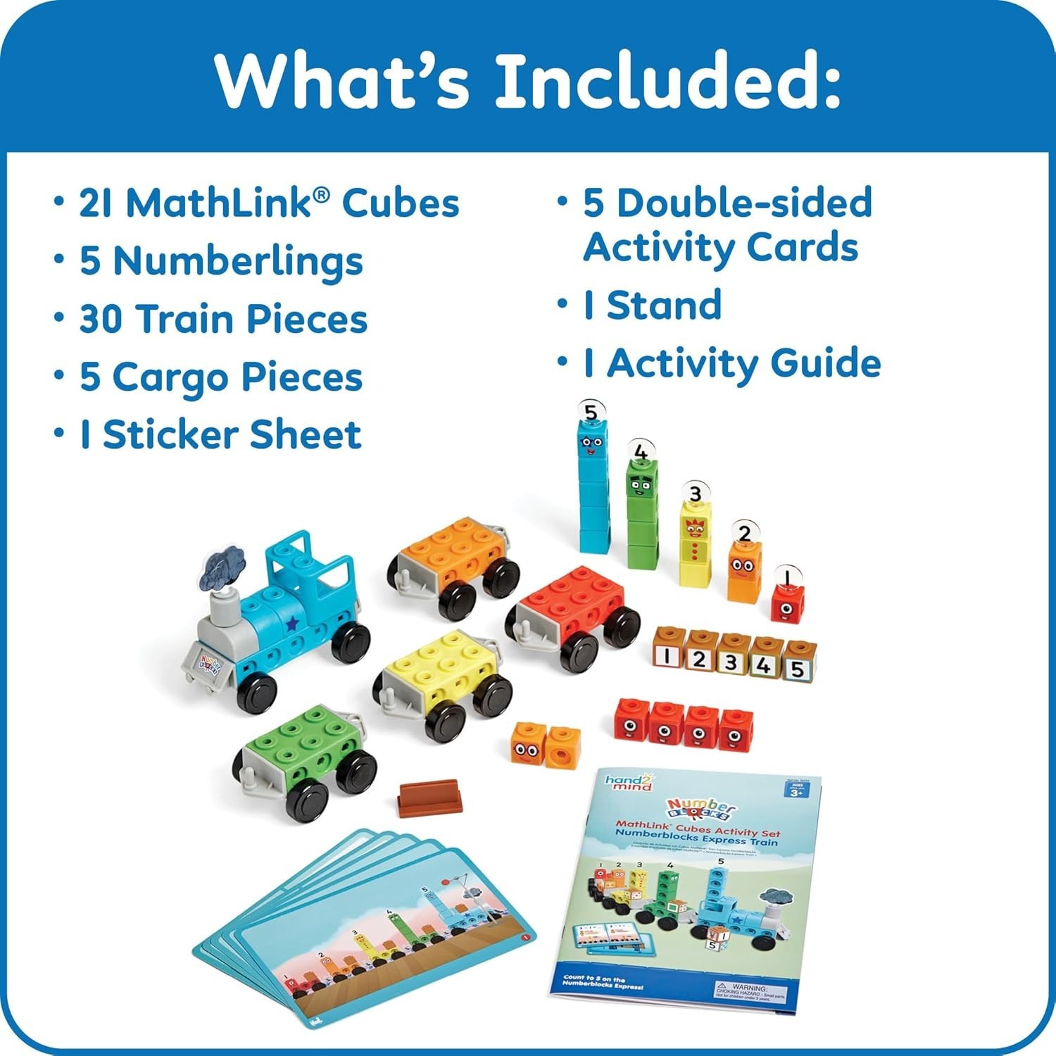 Numberblocks Mathlink Cubes Set Kids Educational Toys Preschool Learning