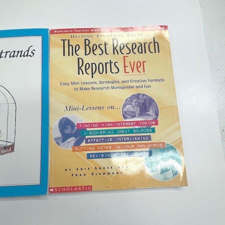 Research Paper Writing Help Books Grades 4-8 Homeschool Middle School NEW