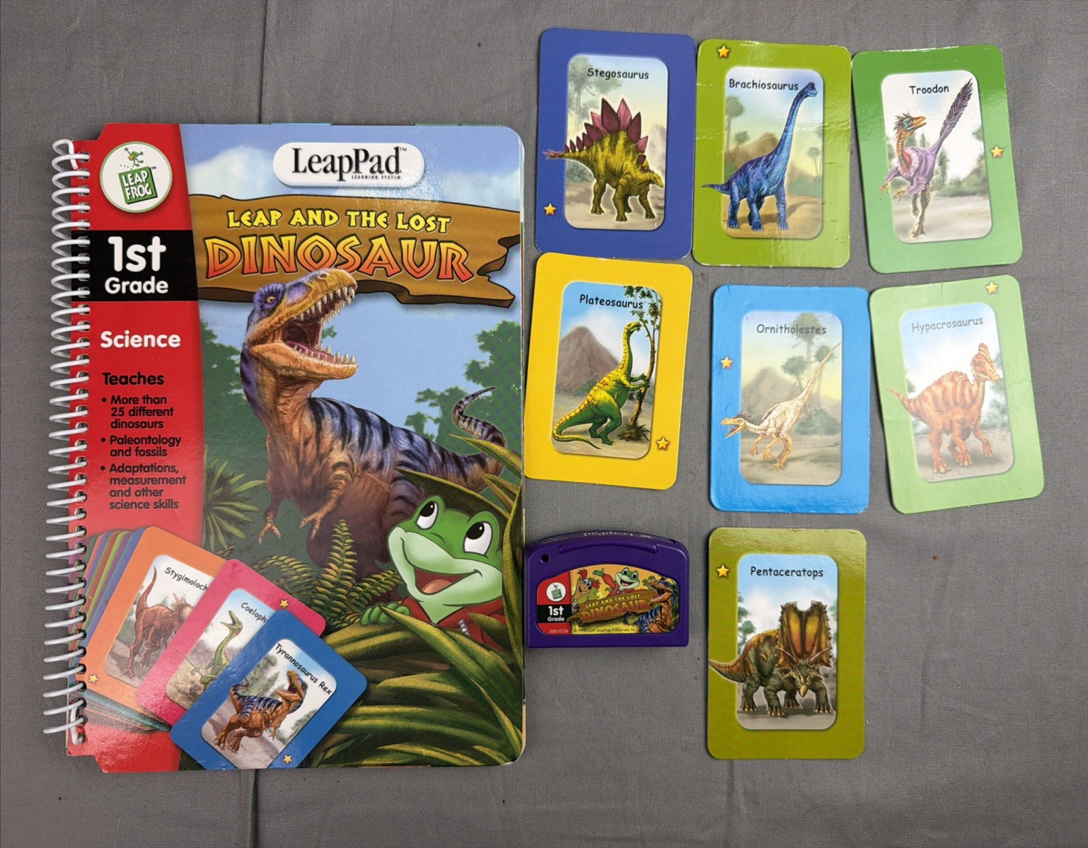 Vtg 2001 LeapFrog Leap Pad Learning System Console/Backpack/Books/Games *READ*