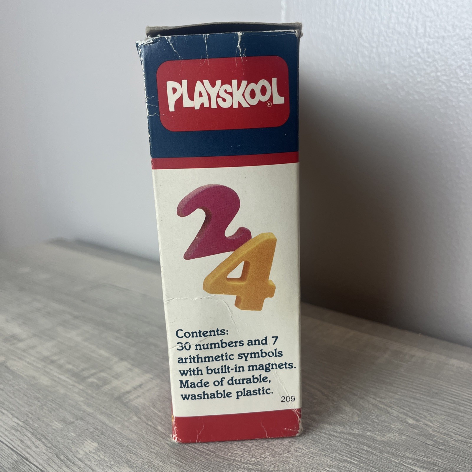 Playskool Magnetic Numbers in Box Vintage 1985 Complete Set