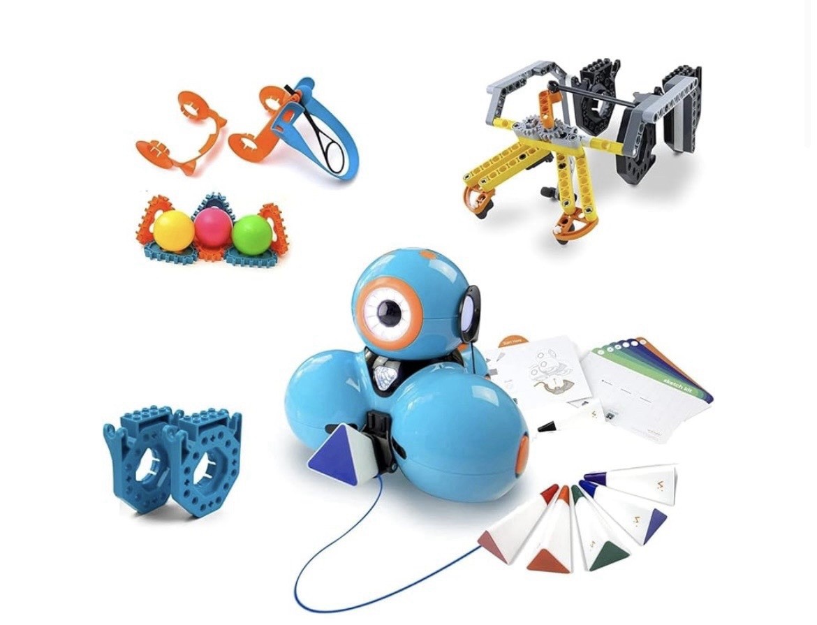 Wonder Workshop Dash DA03 Robot Bundle Sketch Launcher Gripper Kits New Sealed