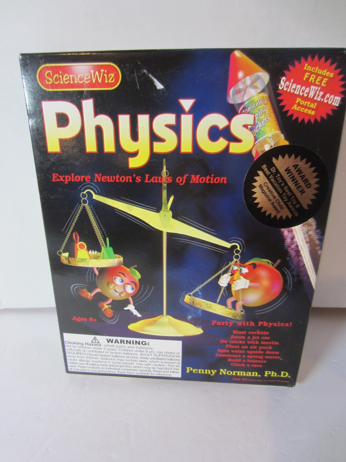 NEW Science Wiz Physics Educational Kit Newton’s Laws /Motion-Penny Norman(254EF