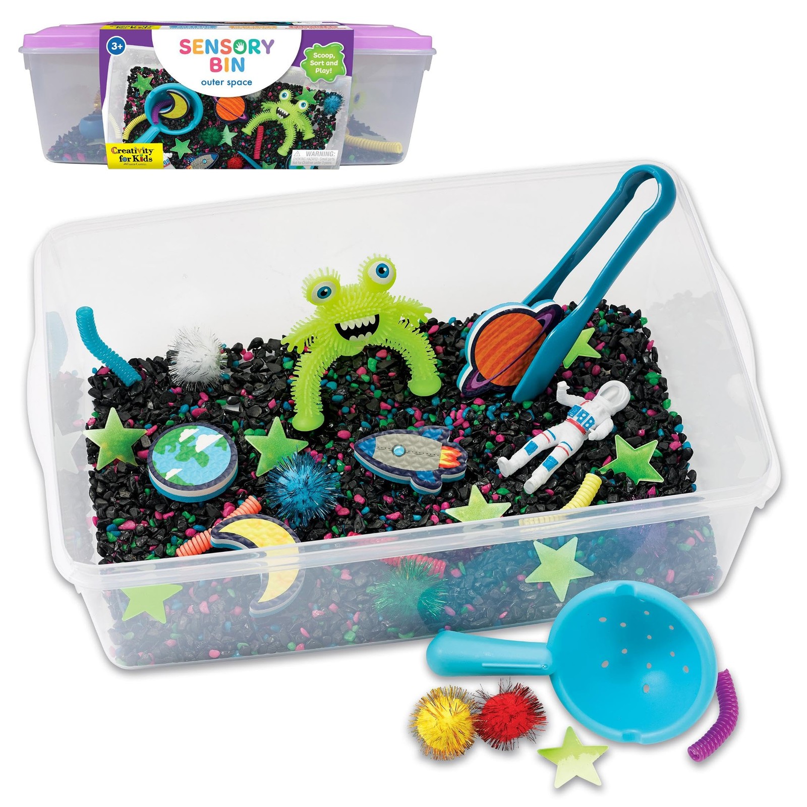 Creativity for Kids Sensory Bin: 10.25 x 14.5 x 4.75 inches, Outer Space