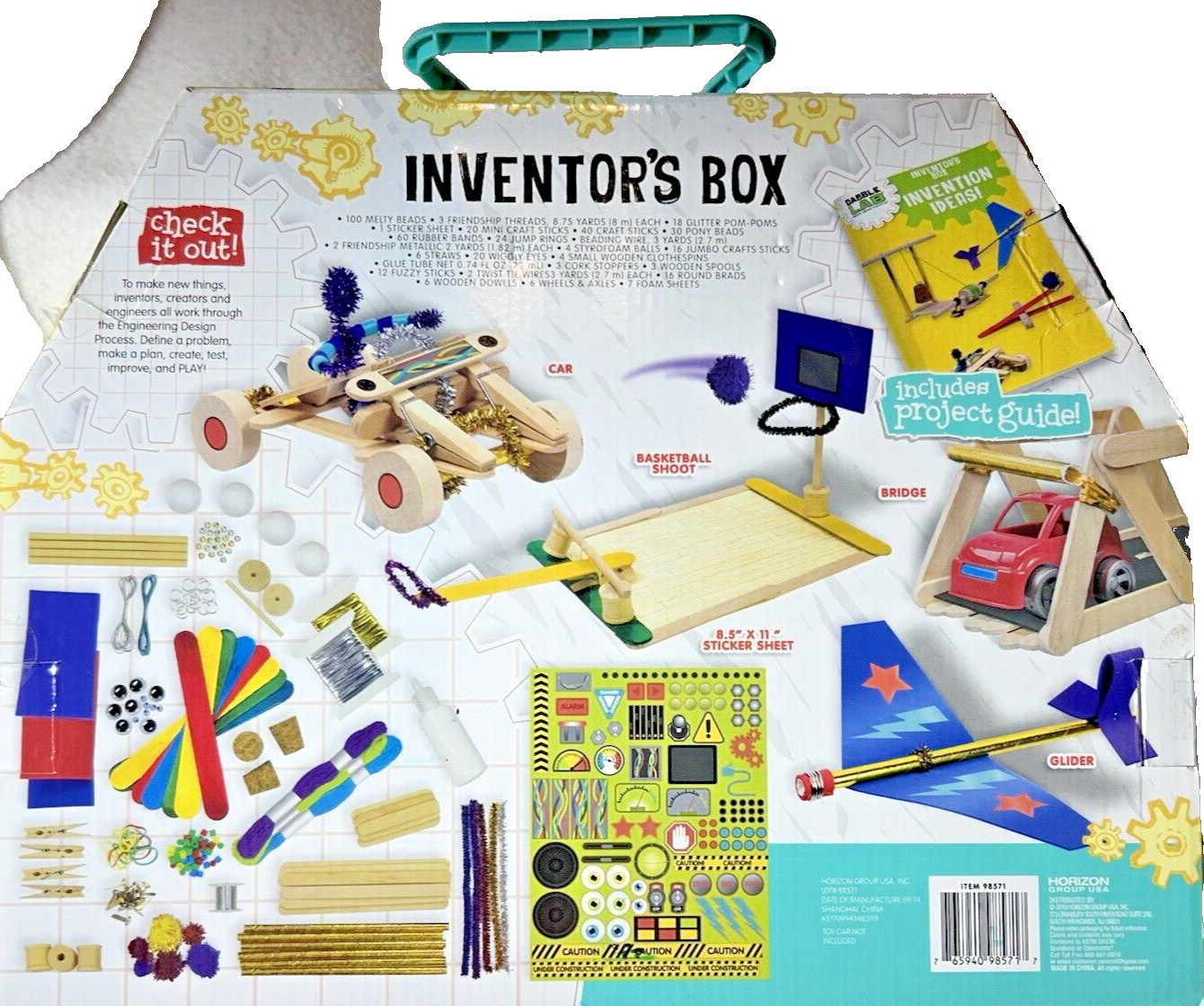 Dabble Lab ~Explore Beyond Creativity~ Inventors Box ~250 Pieces 8 Years And Up