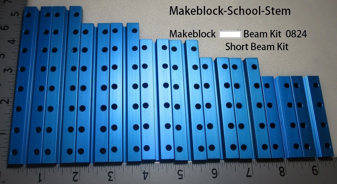Makeblock Short Beam Kit *** 10 Individual 0824 Beams Total 5 Sizes