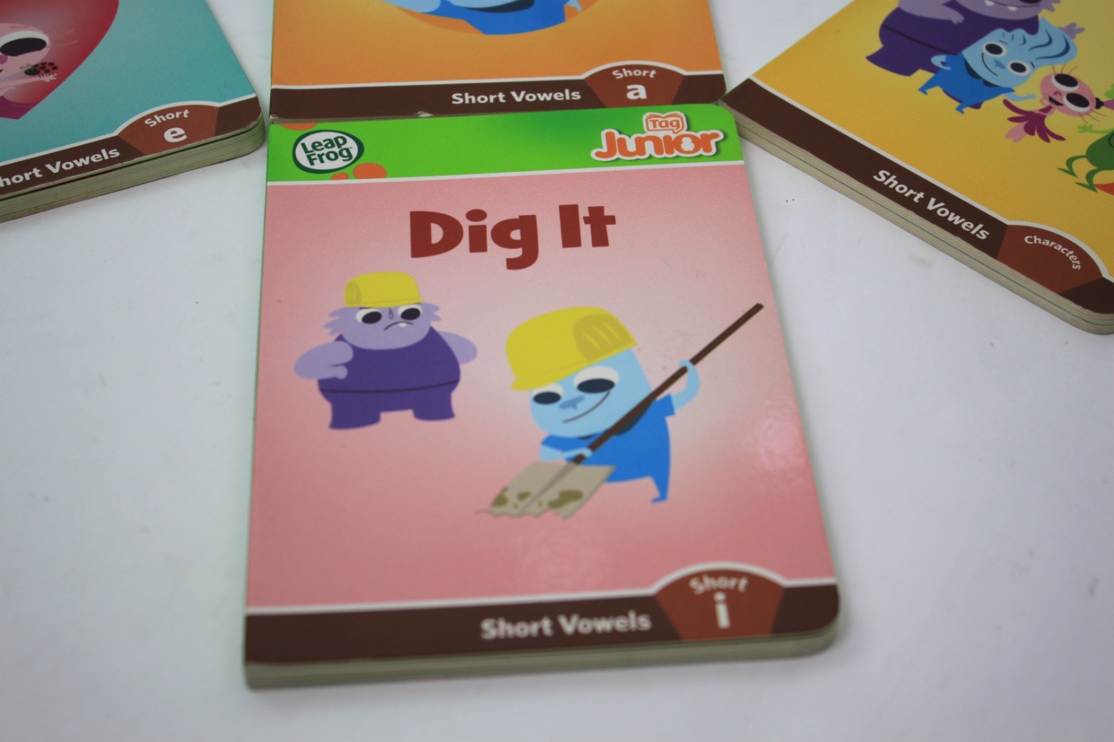 Leap Frog Tag Junior LOT -AI Can – Dig it – Us – Meg’s Pet w/ Reader