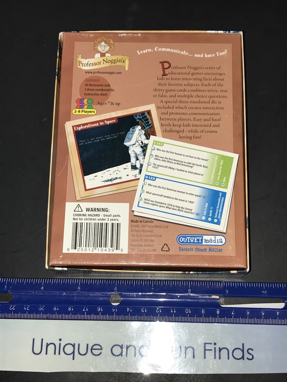 Professor Noggin’s – History of the United States – Card Game #29 – Ages 7+ EUC