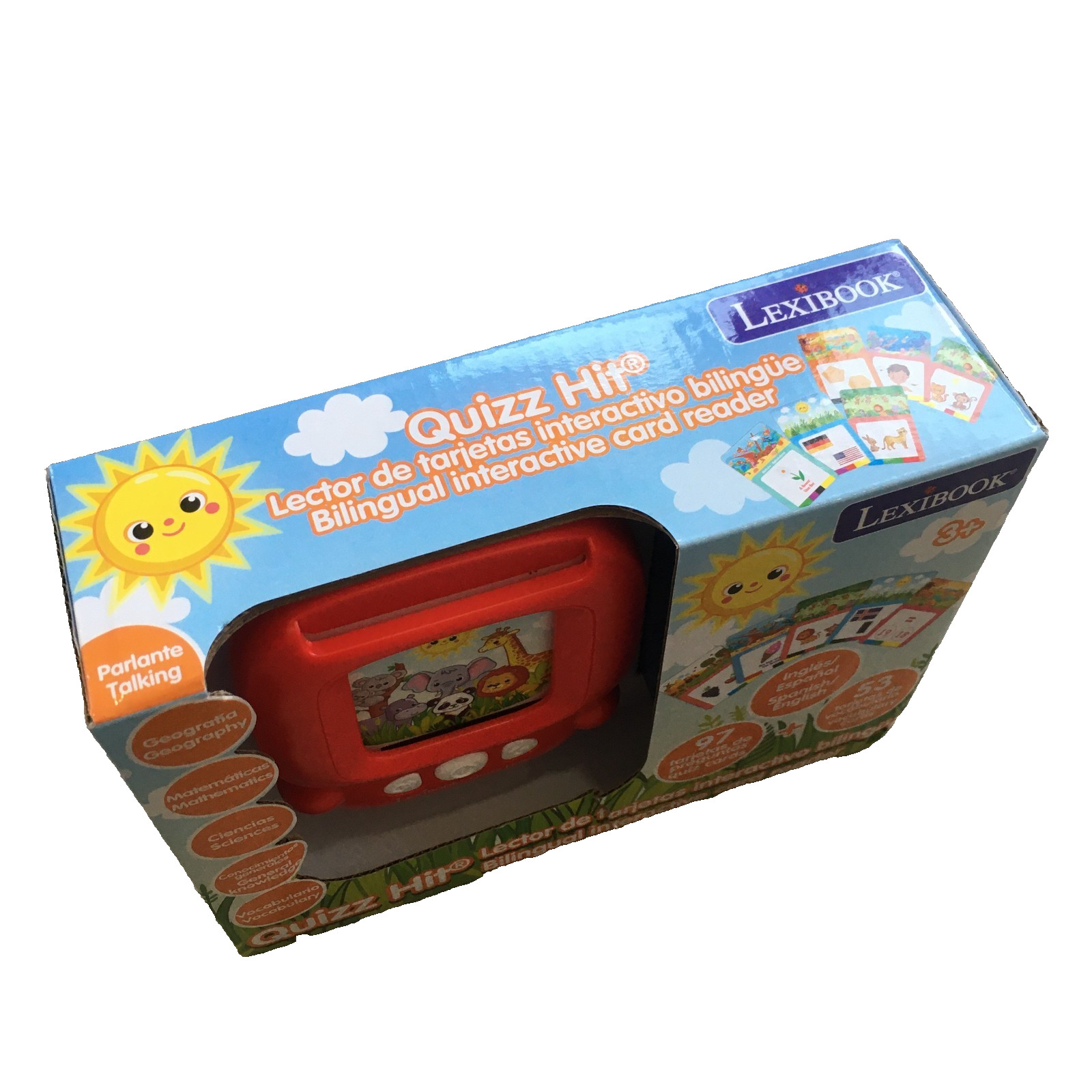 Lexibook Spanish English Quizz Hit Learning Bilingual Card Reader Game