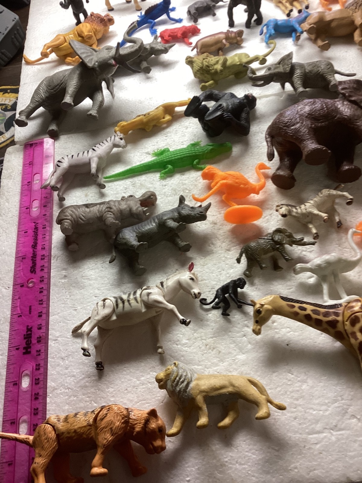 Vintage Mixed Plastic Safari Zoo Jungle Wild Animals Lot of 53.