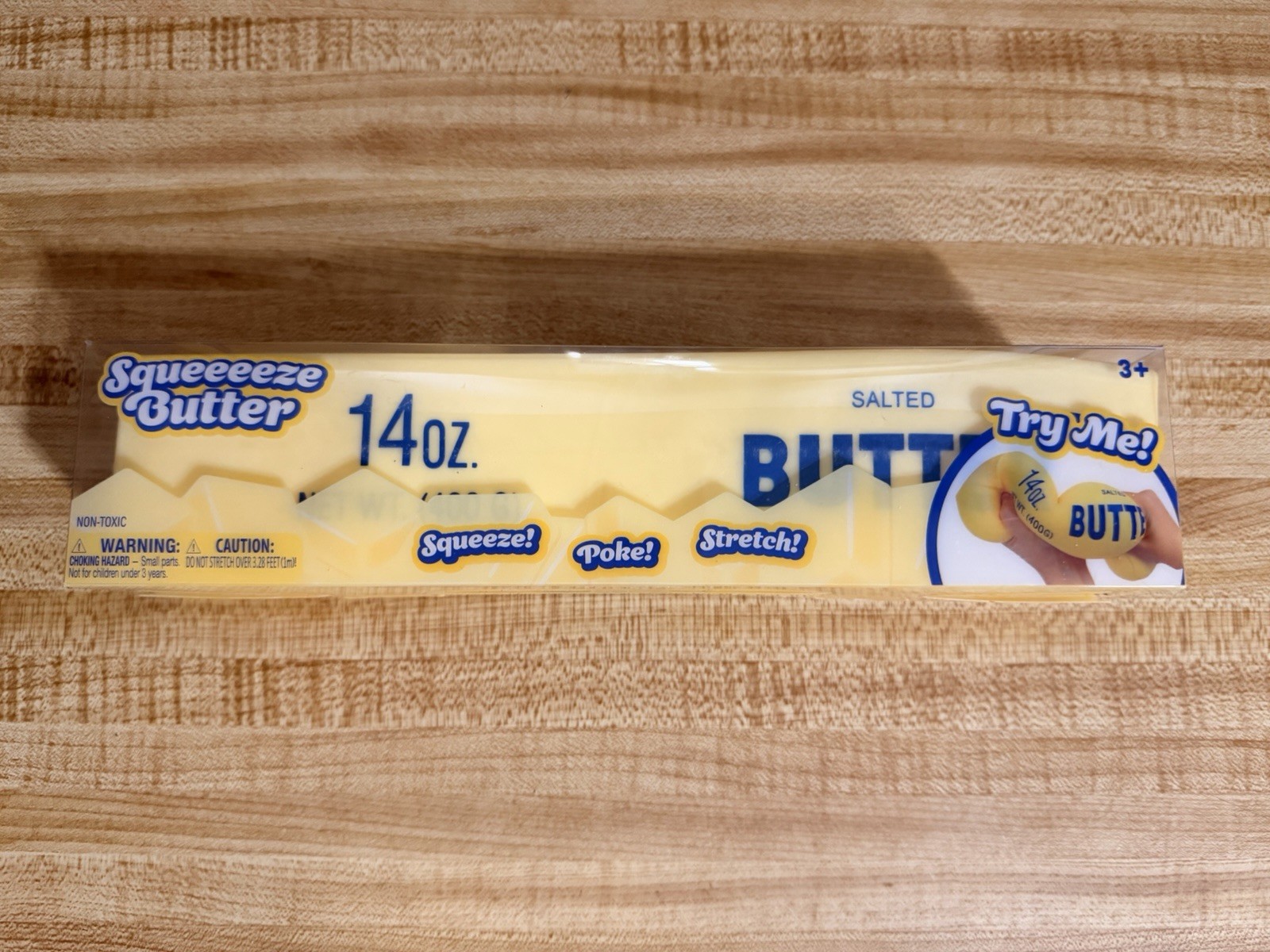 Sunny Days Toymendous REAL Squeeze Squishy 14oz Salted Butter New Sealed