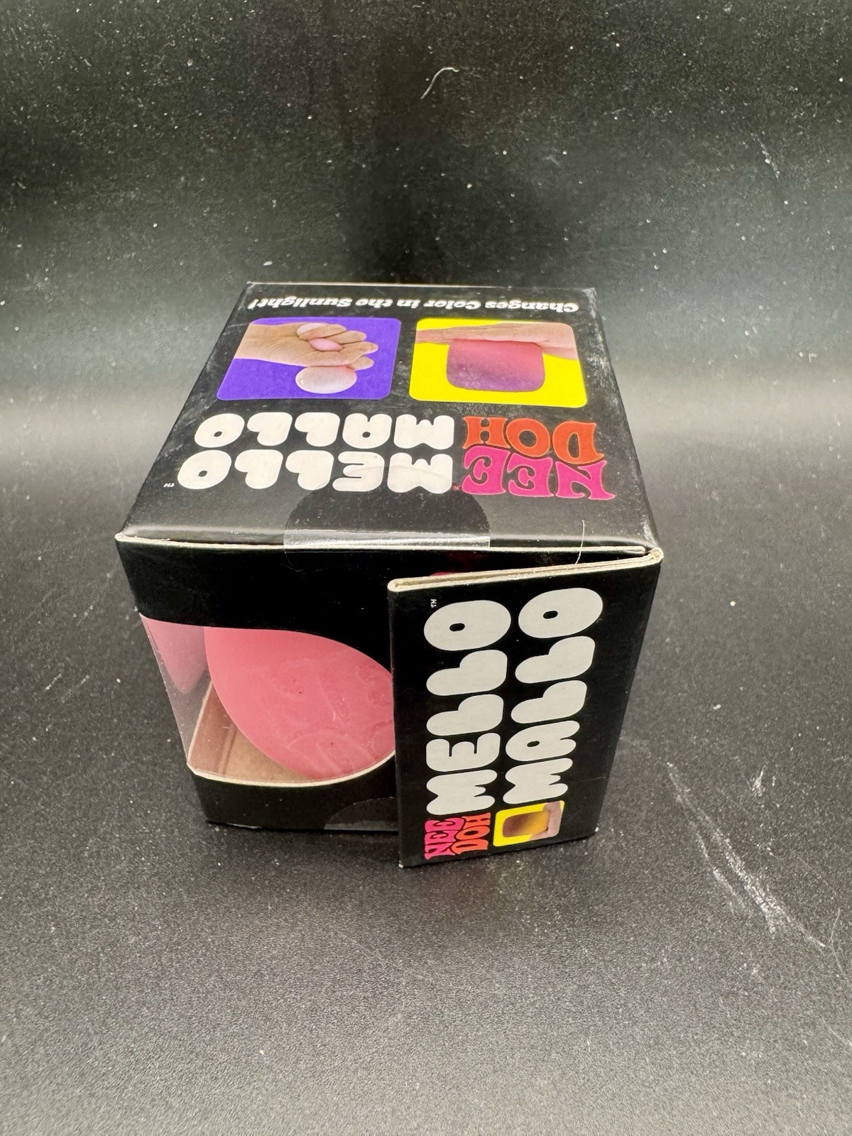 Nee Doh Mello Mallo Pink Color-Changing Gel Squeeze Stress Ball Toy Authentic