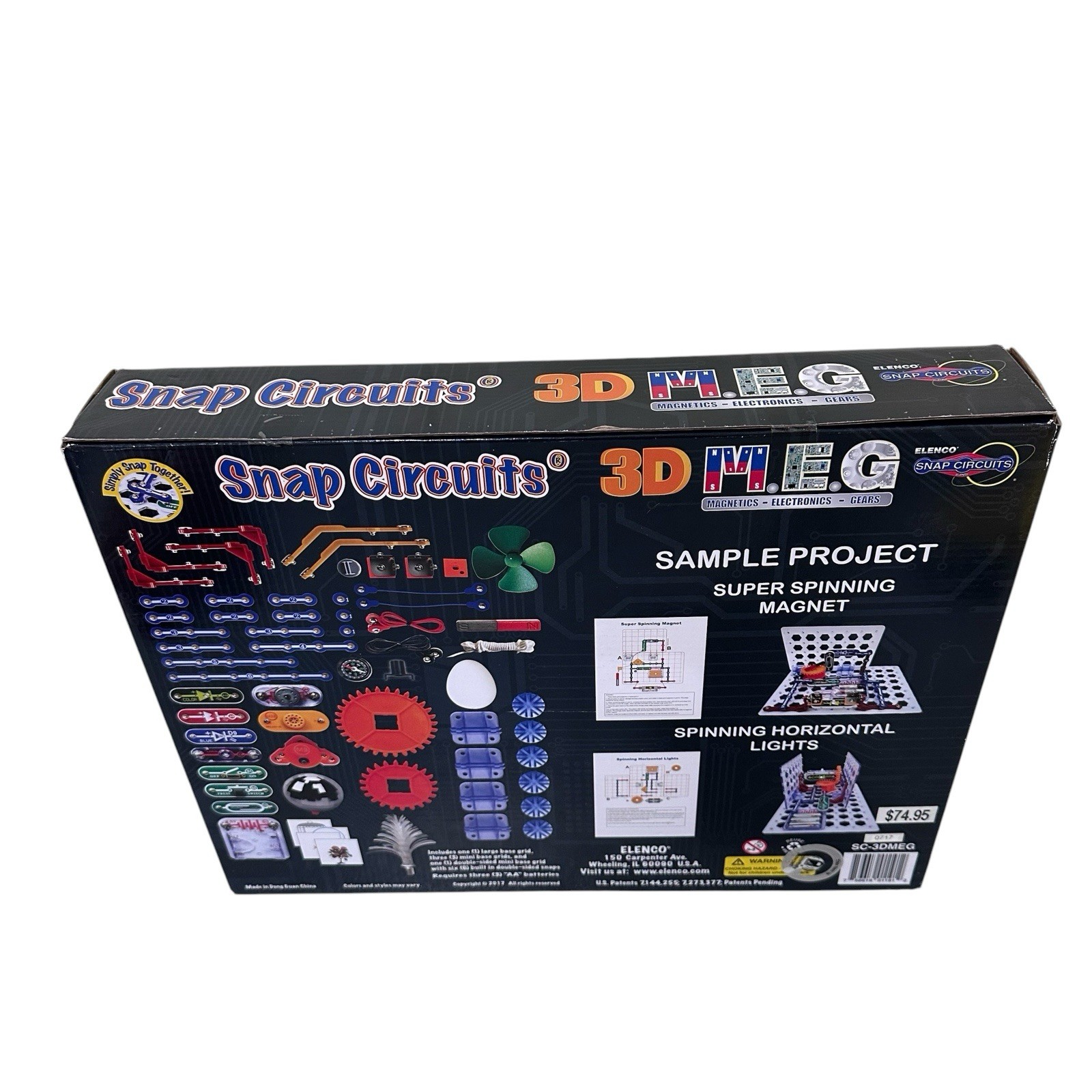 Snap Circuits-3D M.E.G. Electronics Discovery Kit – NEW Sealed Box Has Some Wear