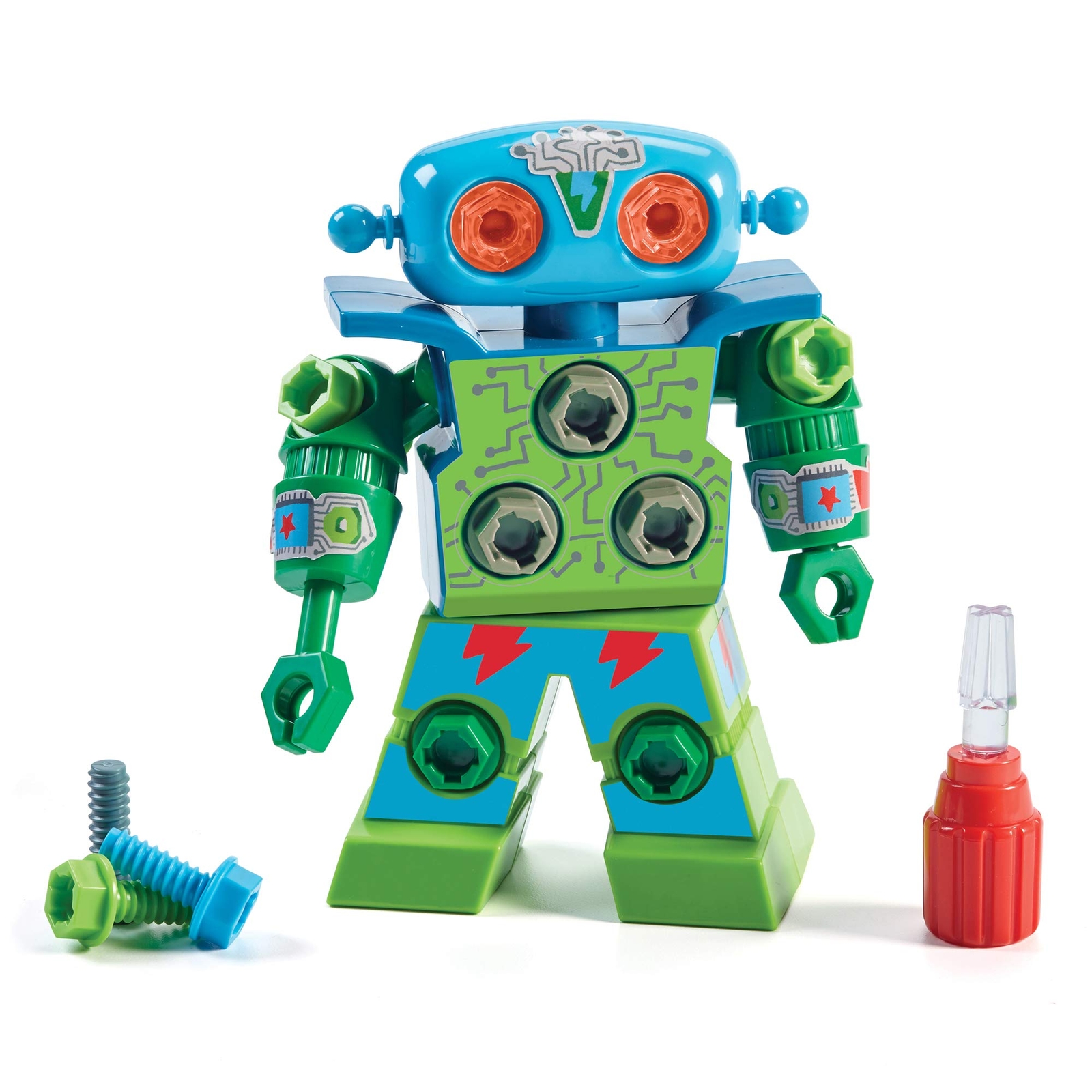 STEM Construction Robot Kit for Kids Build DIY Robot with Tools and Screws
