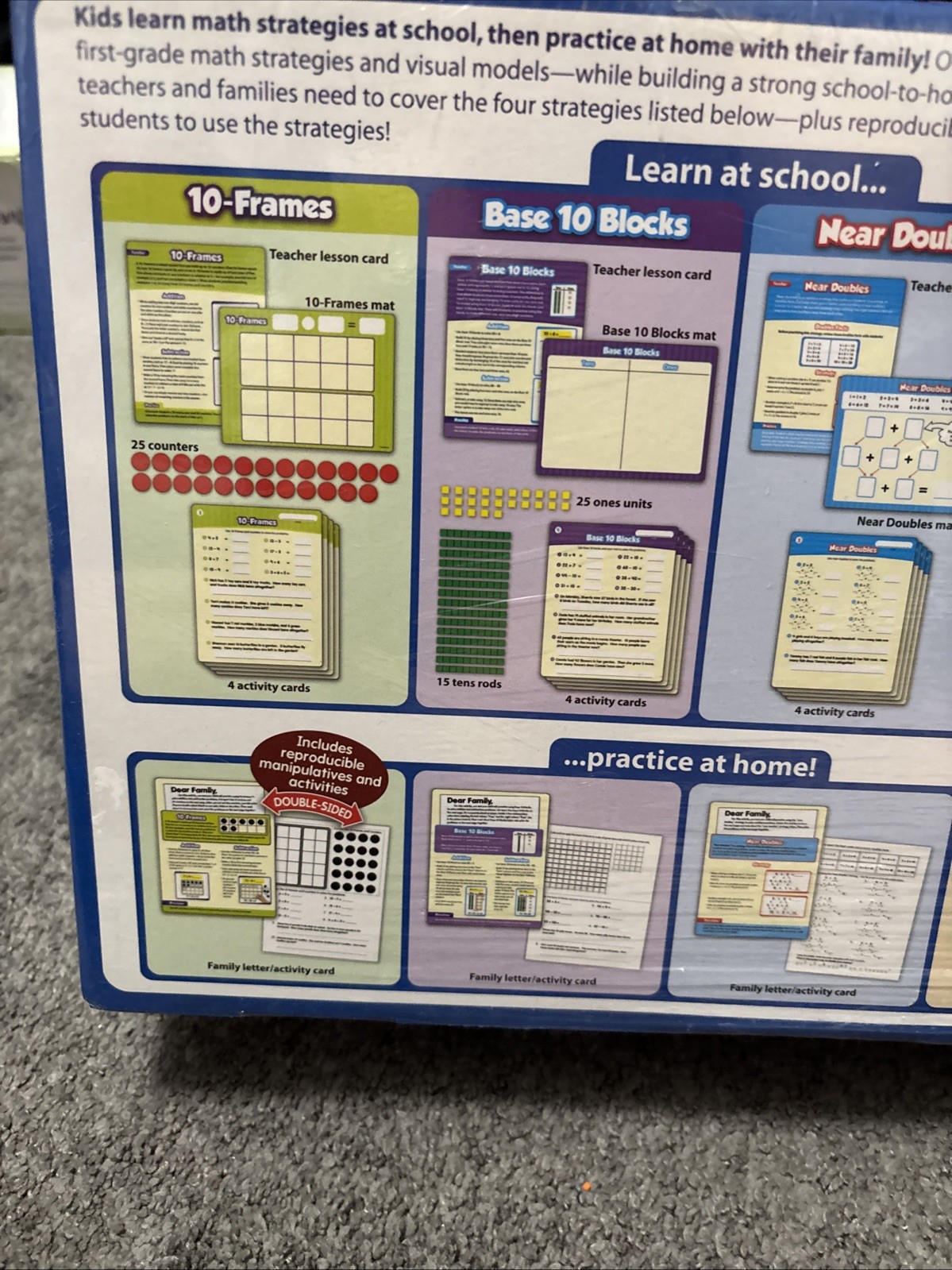 NEW Lakeshore Grade 1 School To Home Math Strategies Activity Kit