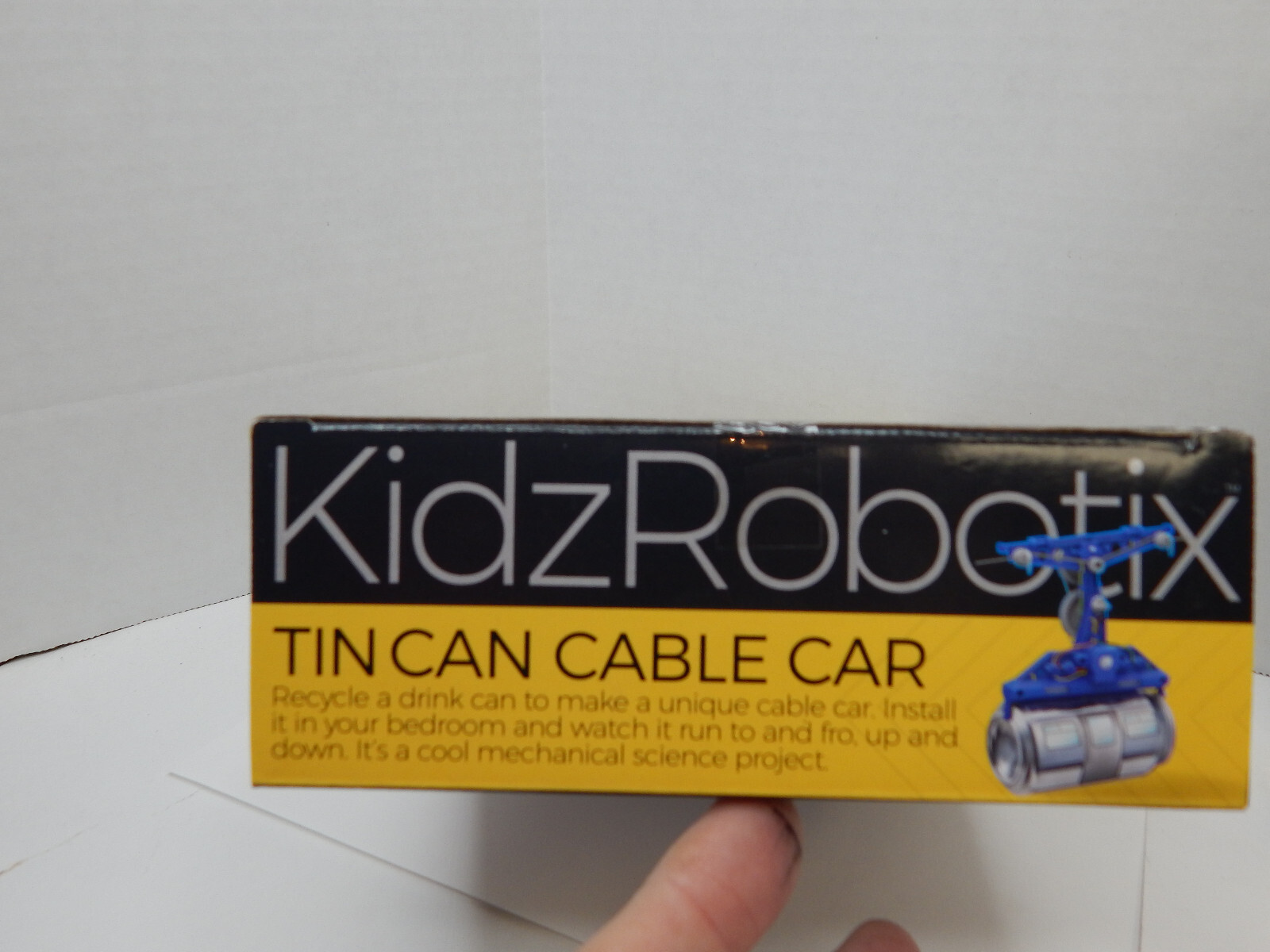 Lot of 2 KidzRobotix Tin Can Cable Car Kit – Brand New Stream Powered Kids NIB !