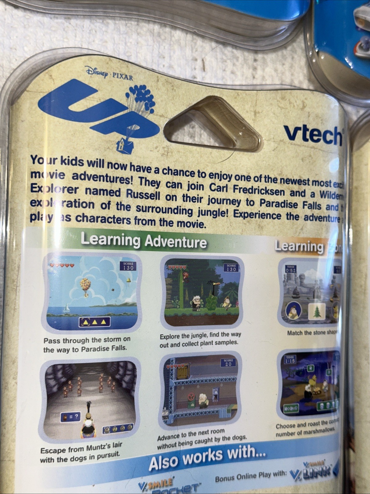 5x Vtech v-motion Disney Pixar Up 4-6 YEARS V.smile,v.smile cyber pocket pc