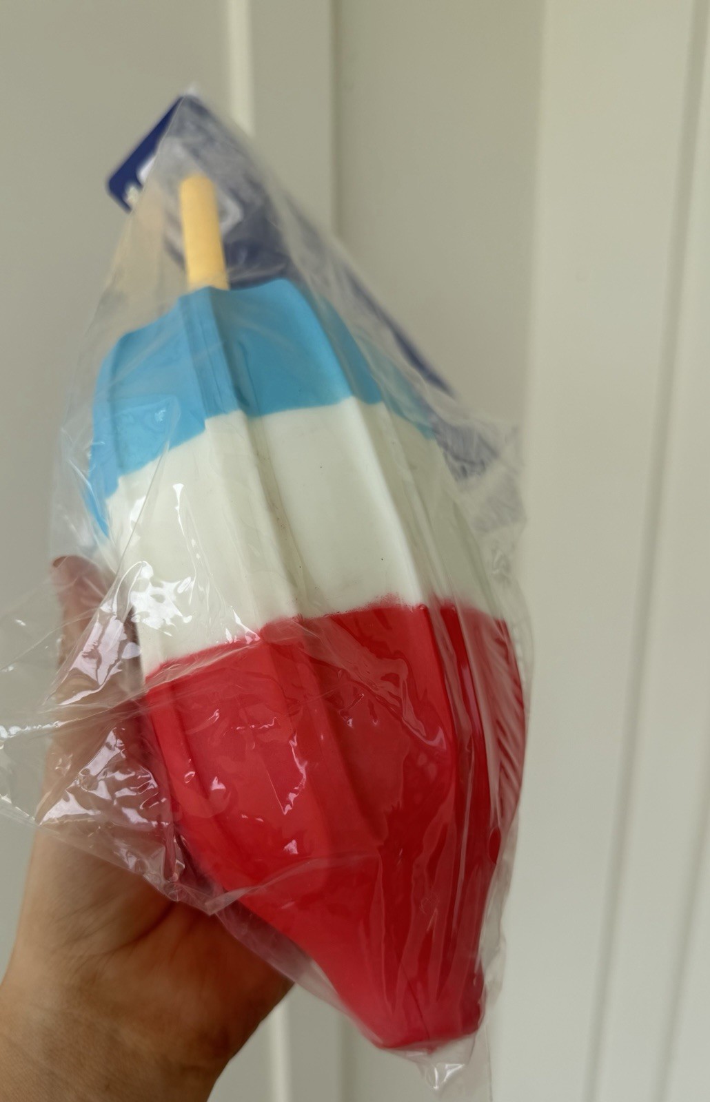 Sunny Days Jumbo Squishy 🔴⚪️🔵 Rocket Bomb Pop Popsicle Toy Red White Blue RARE