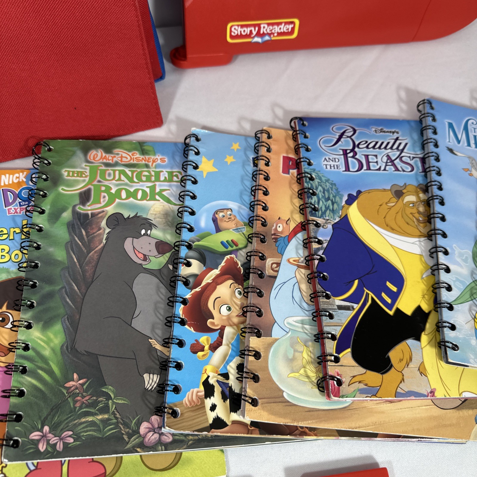 Children’s Story Reader System ~ Disney Princess, Pixar, Dora, Lion K 10 Books!
