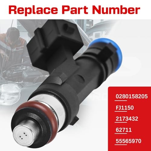 RLP Fuel Injectors Set of 4 Compatible with Chevy 2011-2015 Cruze 2016 Cruze