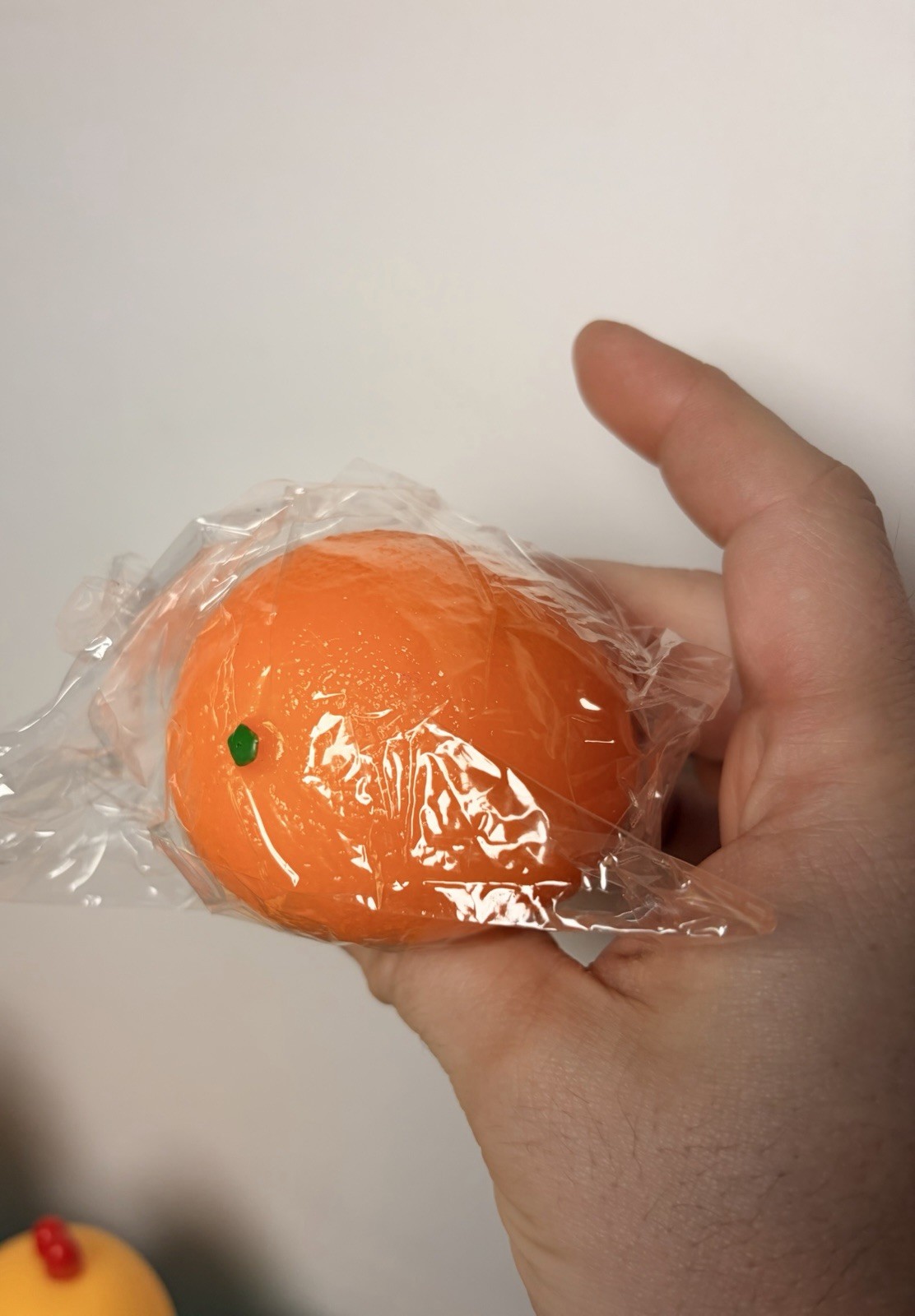 Squishy Toy Orange Fruit Novelty Round Squeeze Ball