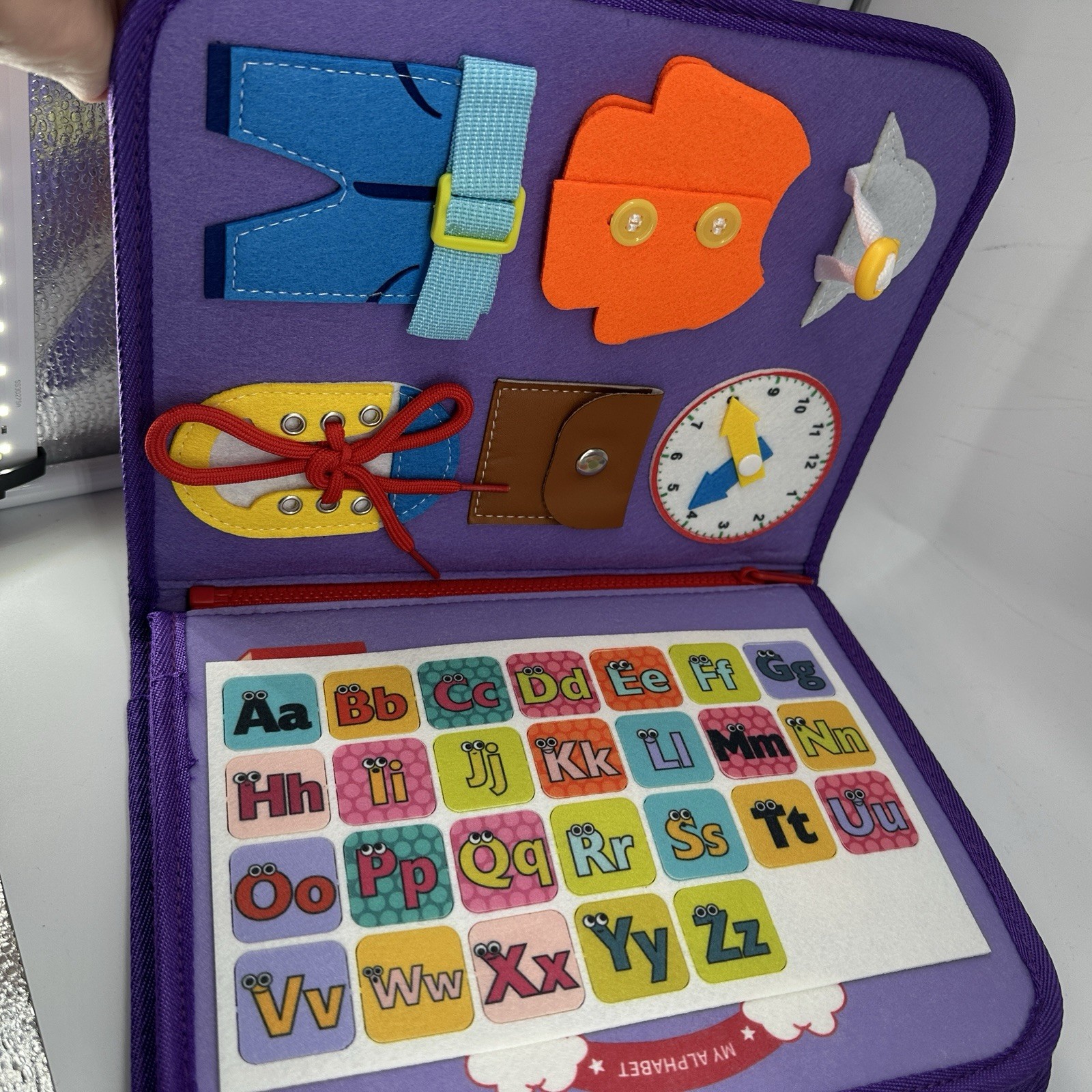Toddler Busy Board Book With Handles For Ages 3 And Up