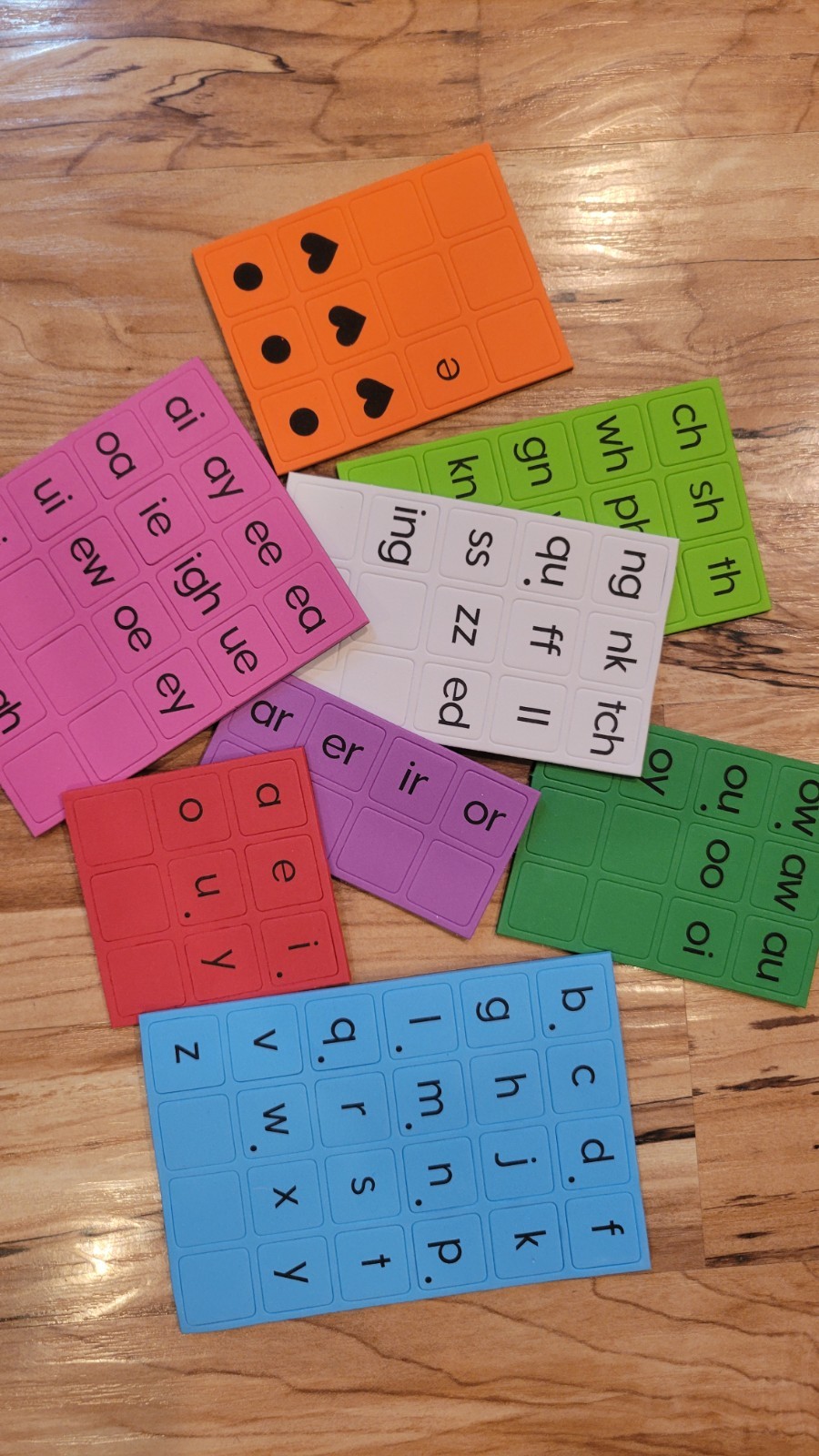 Set Of 2 Hand2Mind Magnetic Word Work Board With Tiles