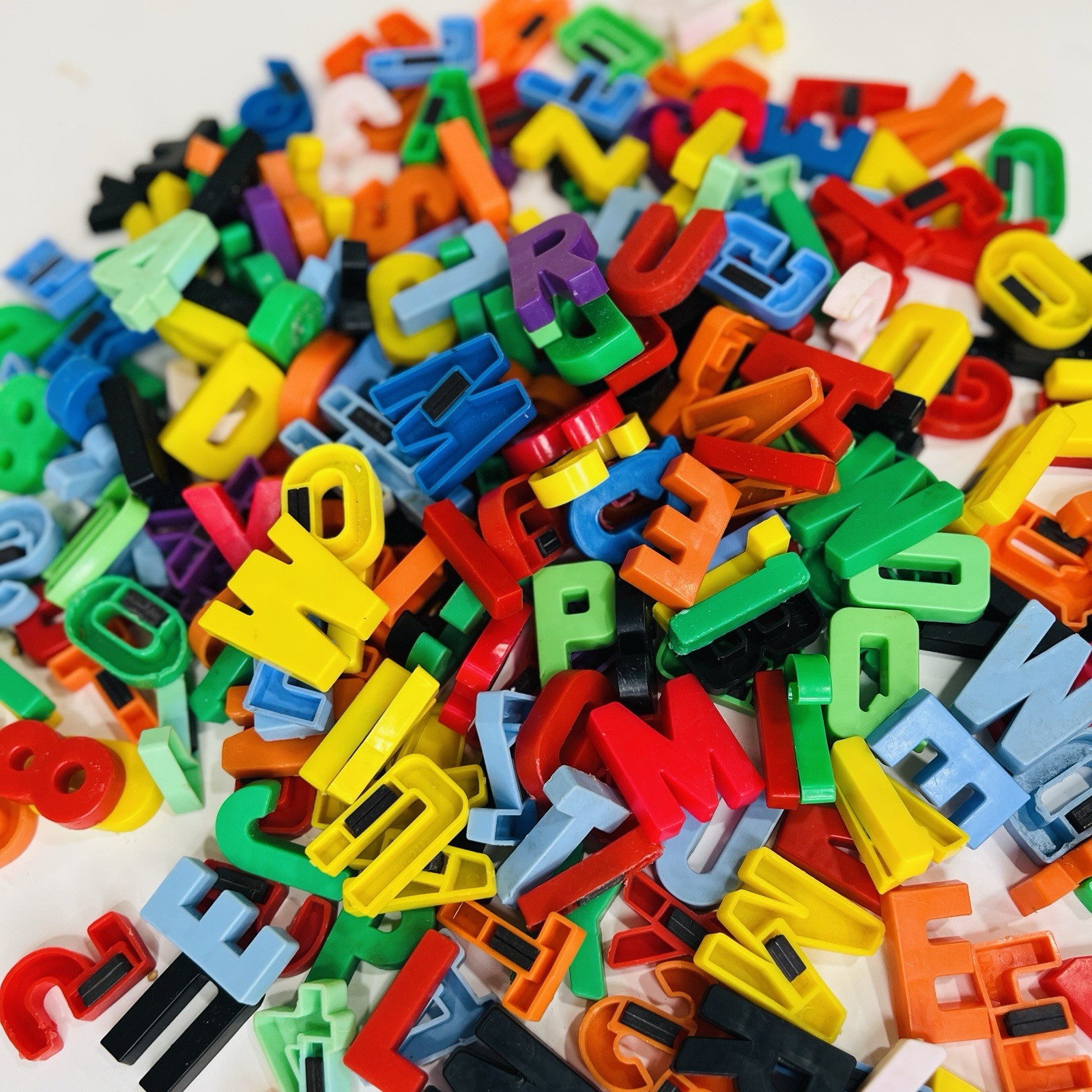 Colorful Magnetic Alphabet & Letters Numbers Huge Lot