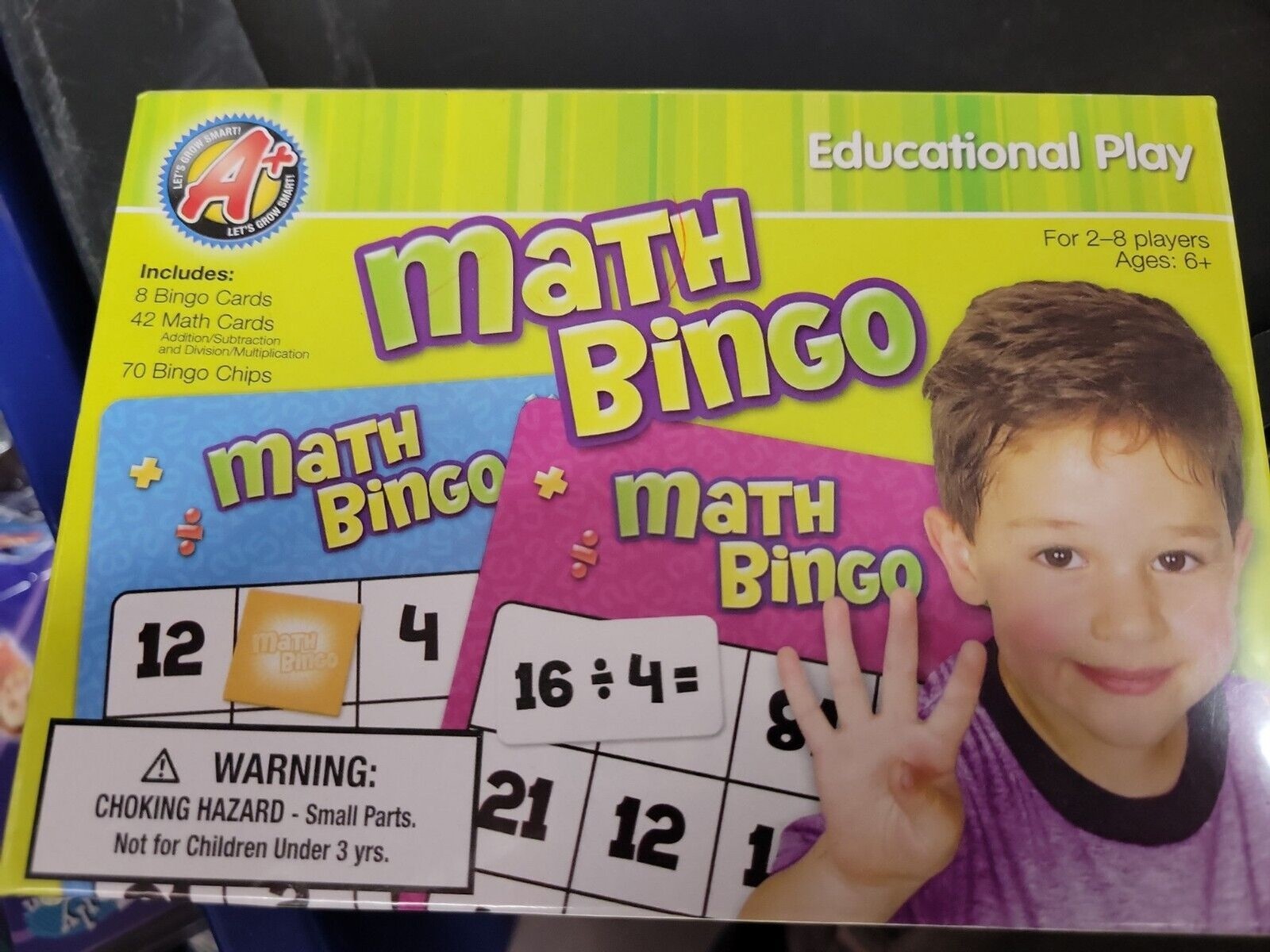 Math Bingo Educational Play Game Ages 5+ Unopened