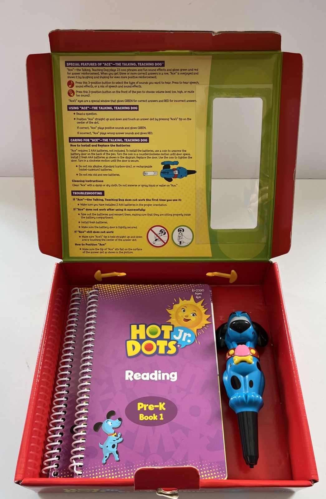 Hot Dots Jr Pre K Learning Toy Interactive Reading Skills Confidence Building