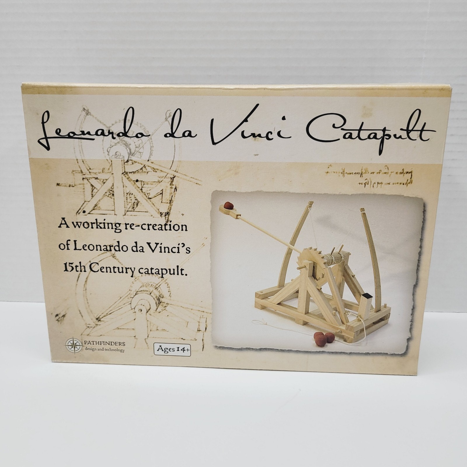 Pathfinders Leonardo da Vinci Catapult STEM Kit – Science & Engineering Toy NEW
