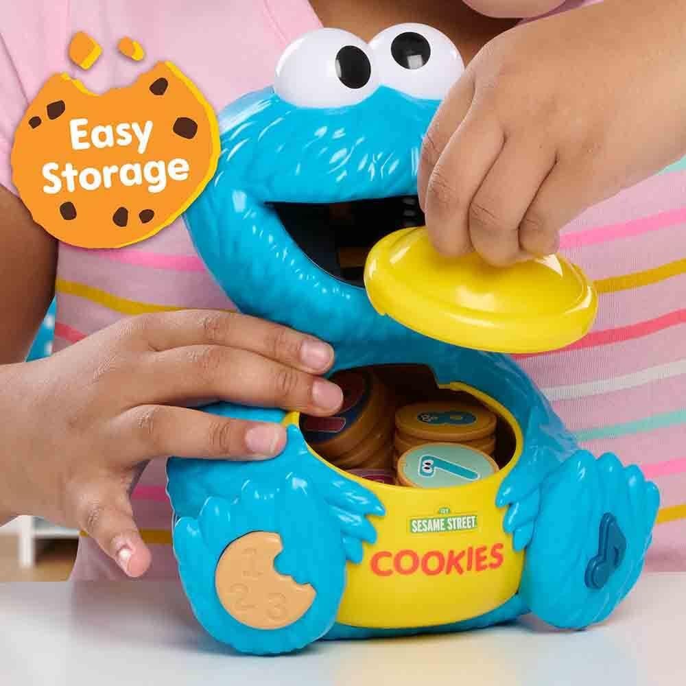 Sesame Street Cookie’s Counting Jar, 12-Pieces, 20+ Medium, Multicolor