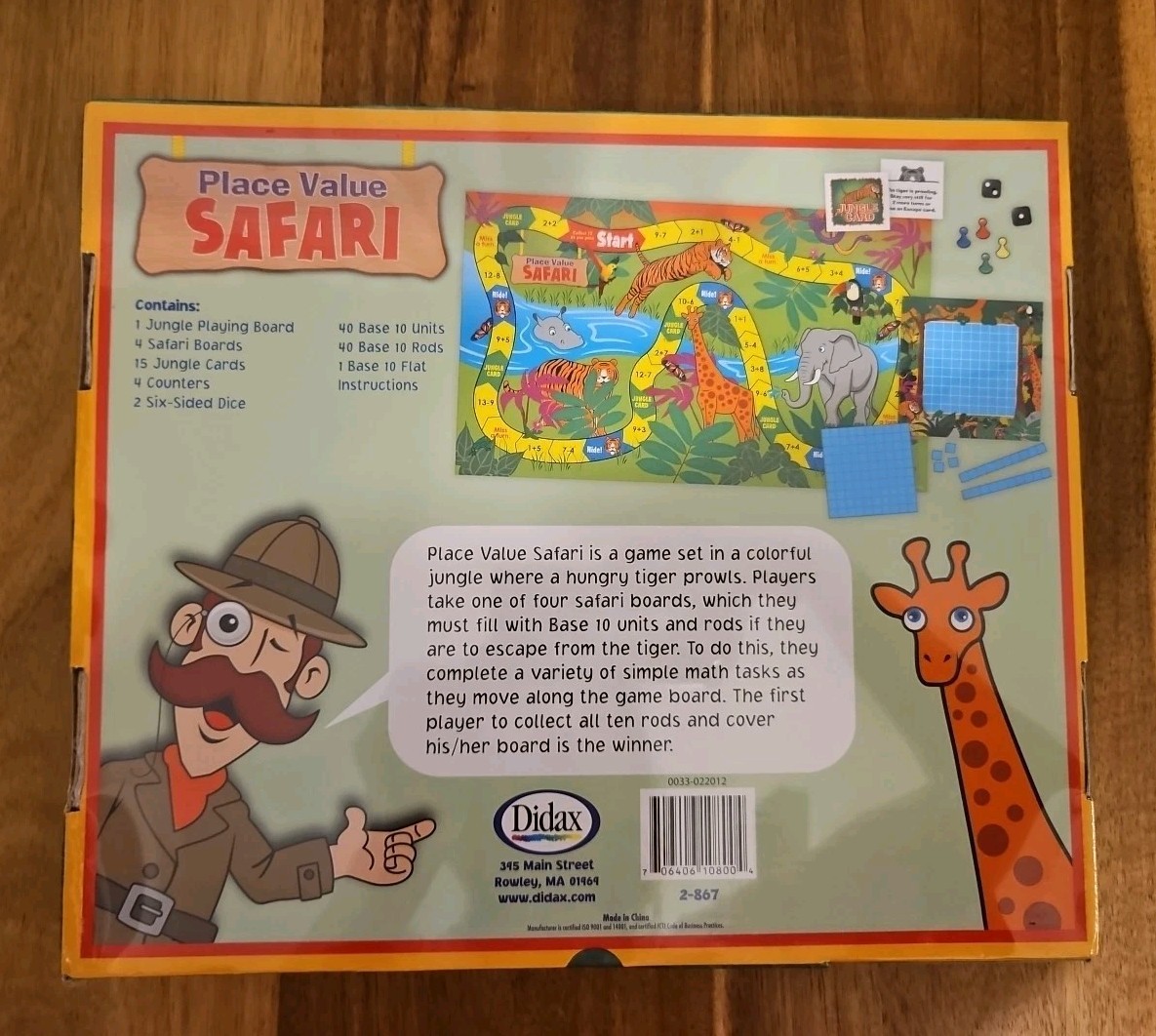 Didax Place Value Safari – Discovering Ones, Tens, Hundreds. Ages 8 And Up.