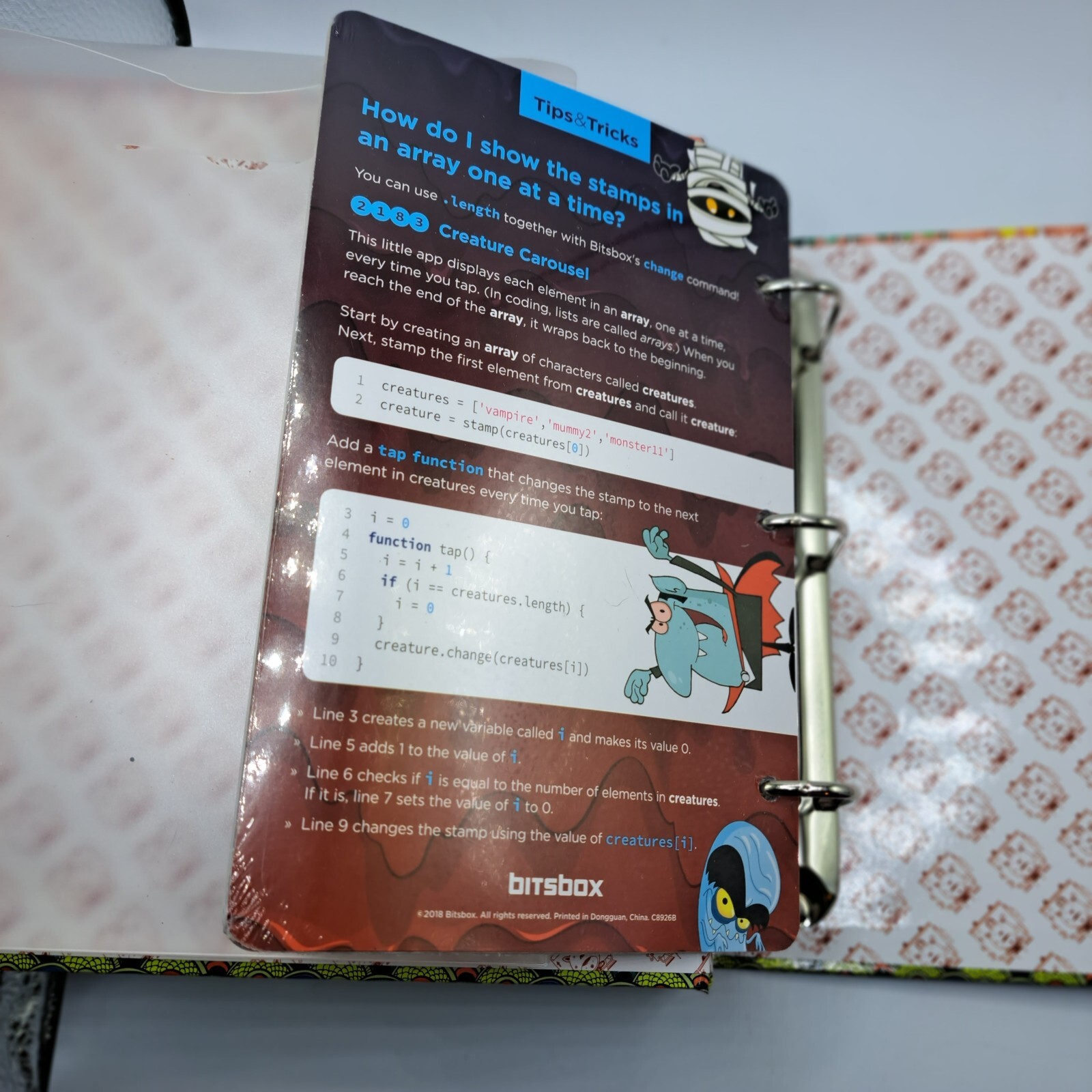 Bitsbox Apper Keeper Volume 2 (Set-Bump in the Night only) Teaches coding kids