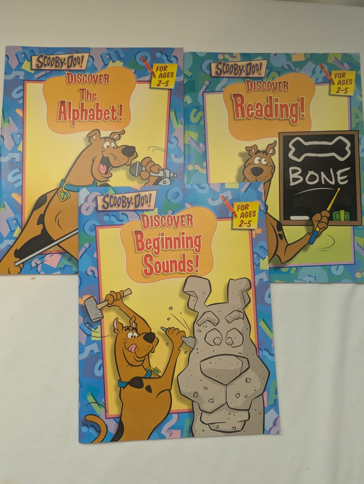 Scooby-Doo Discovery Box: Books, Card Games, Stickers ~Learning Educational 2007